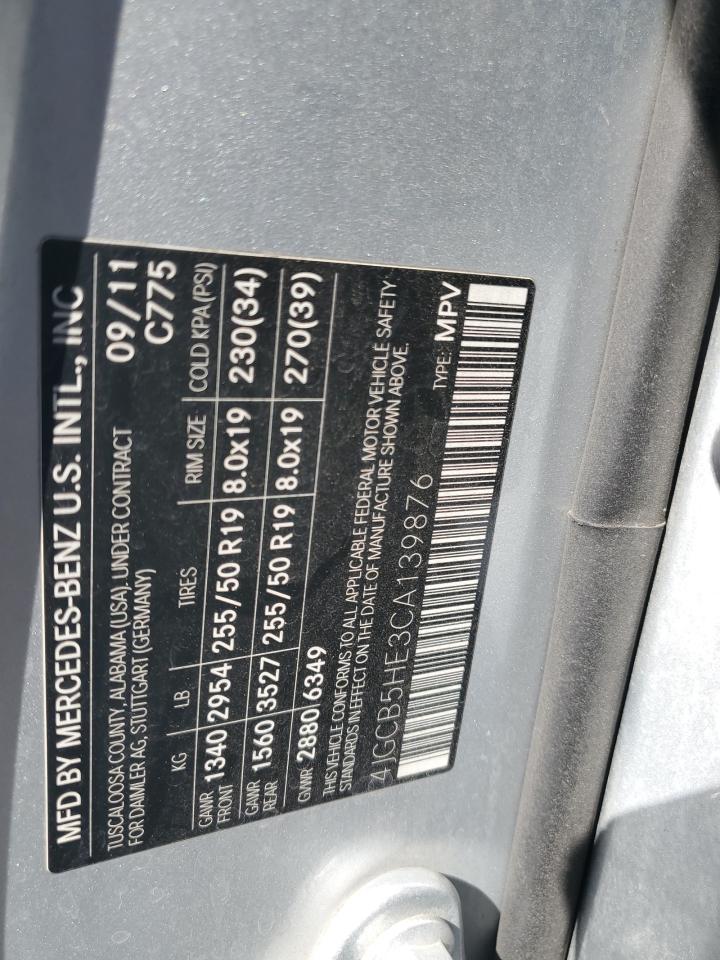 2012 Mercedes-benz R 350 4matic   Silver vin: 4JGCB5HE3CA139876
