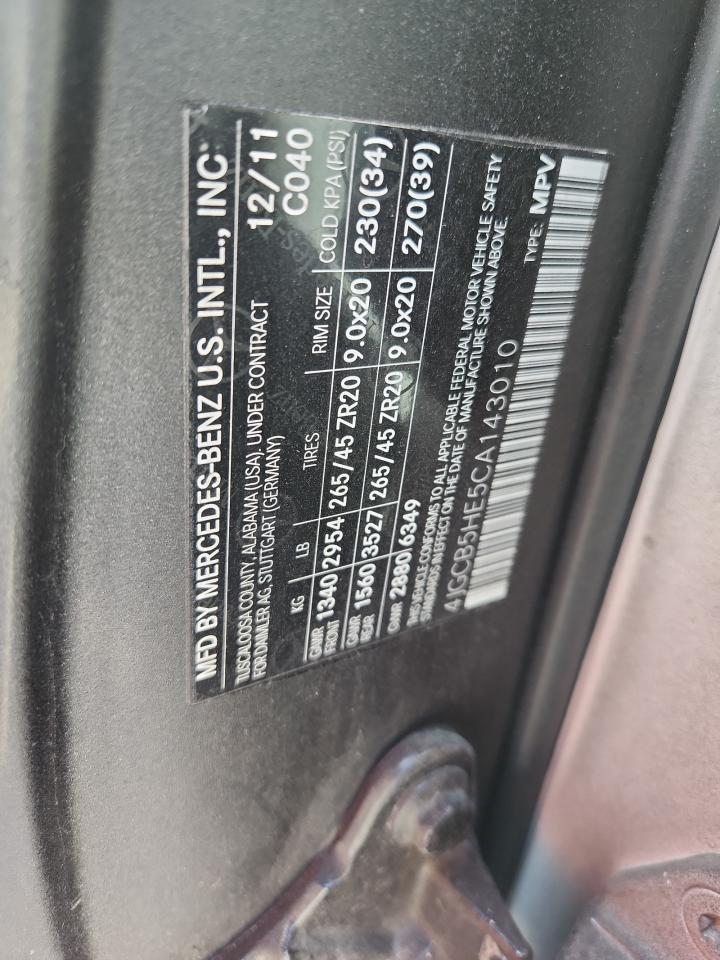 2012 Mercedes-benz R 350 4matic Black vin: 4JGCB5HE5CA143010
