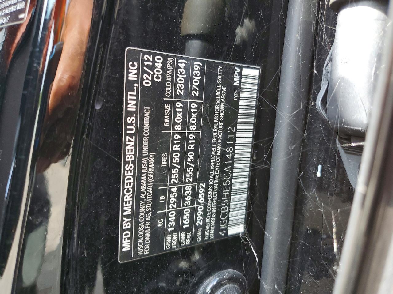 2012 Mercedes-benz R 350 4matic Black vin: 4JGCB5HE5CA148112