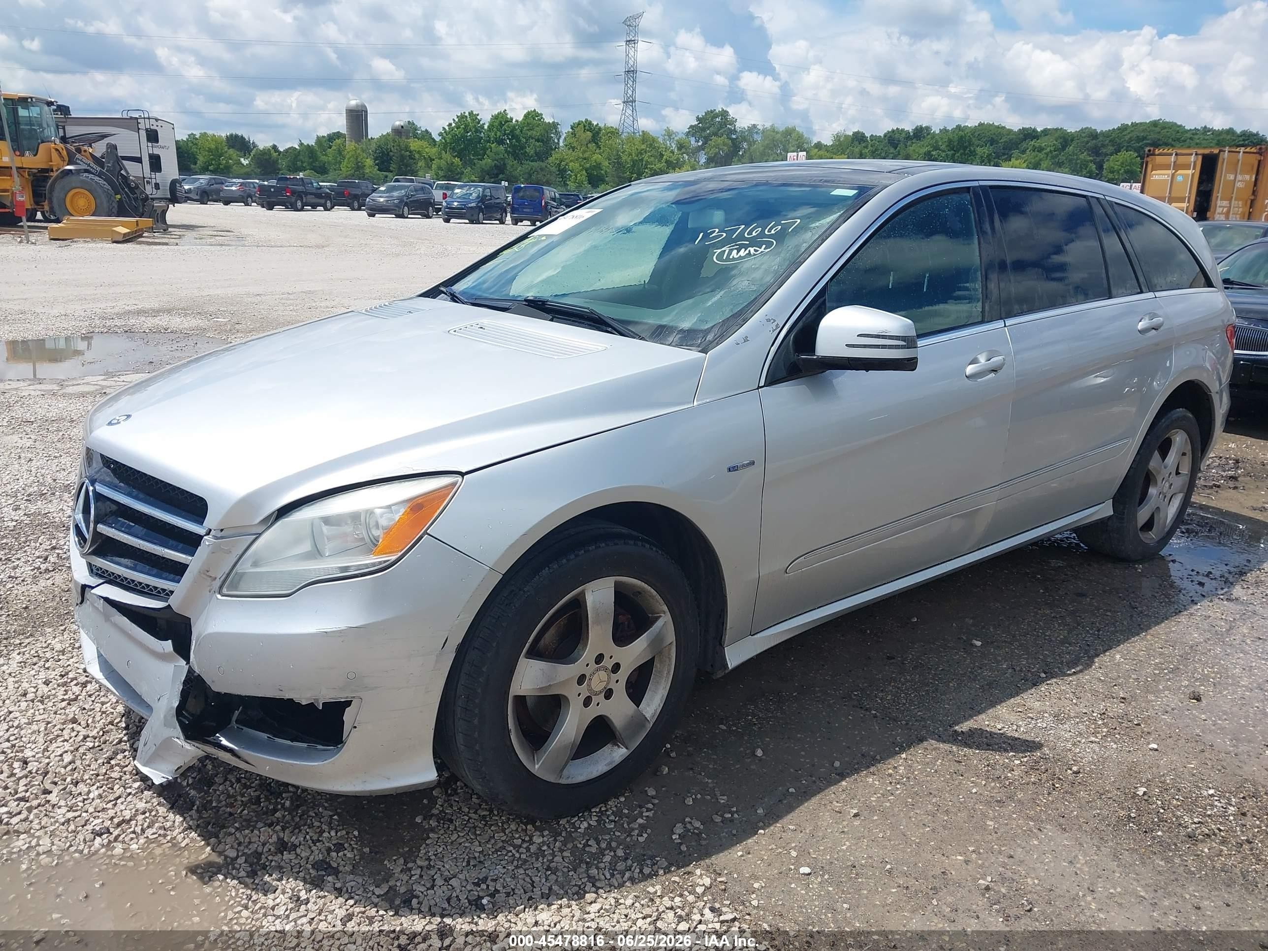 2012 Mercedes-benz R 350 4matic Серебряный vin: 4JGCB5HE6CA137667