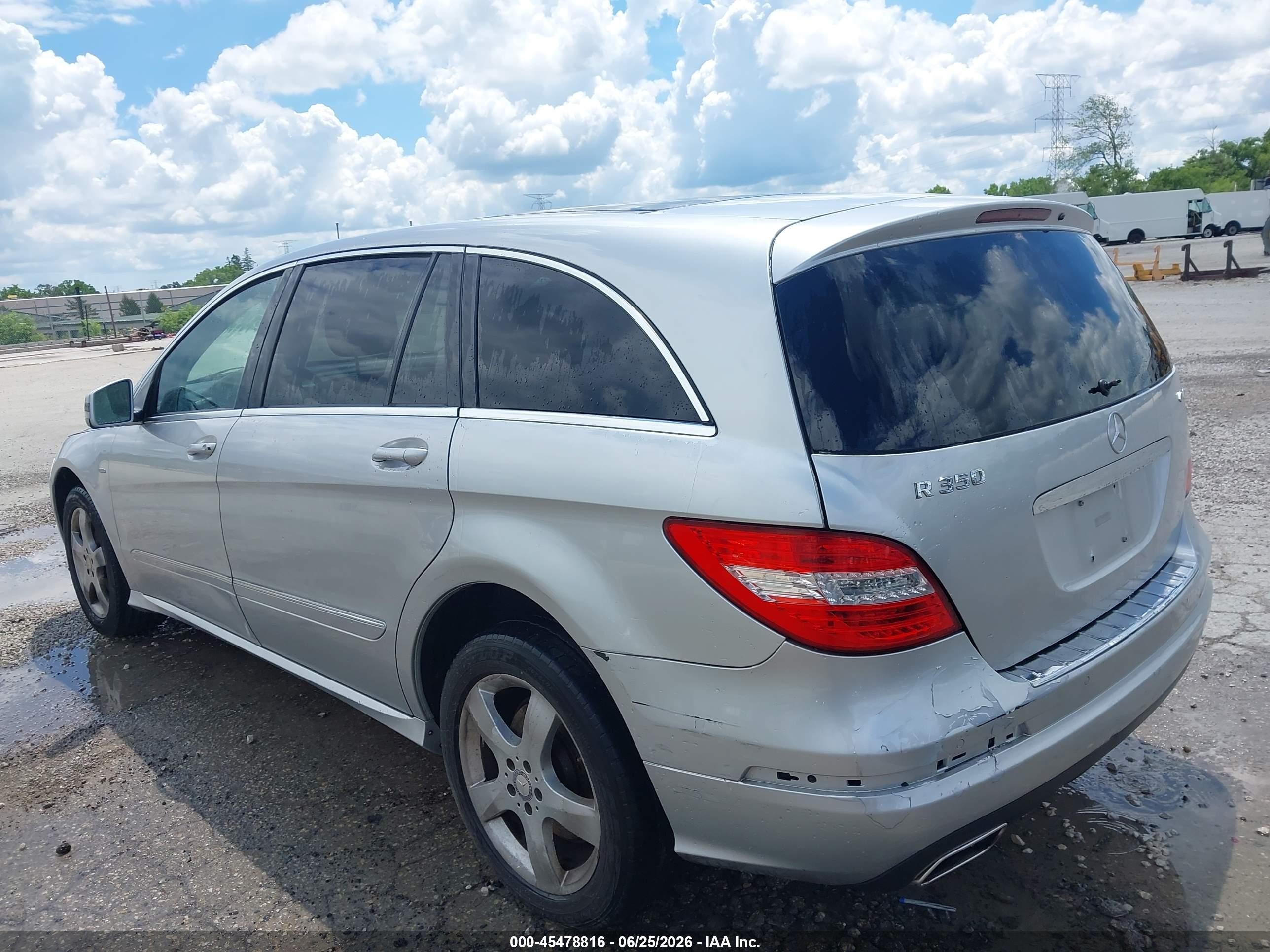 2012 Mercedes-benz R 350 4matic Серебряный vin: 4JGCB5HE6CA137667