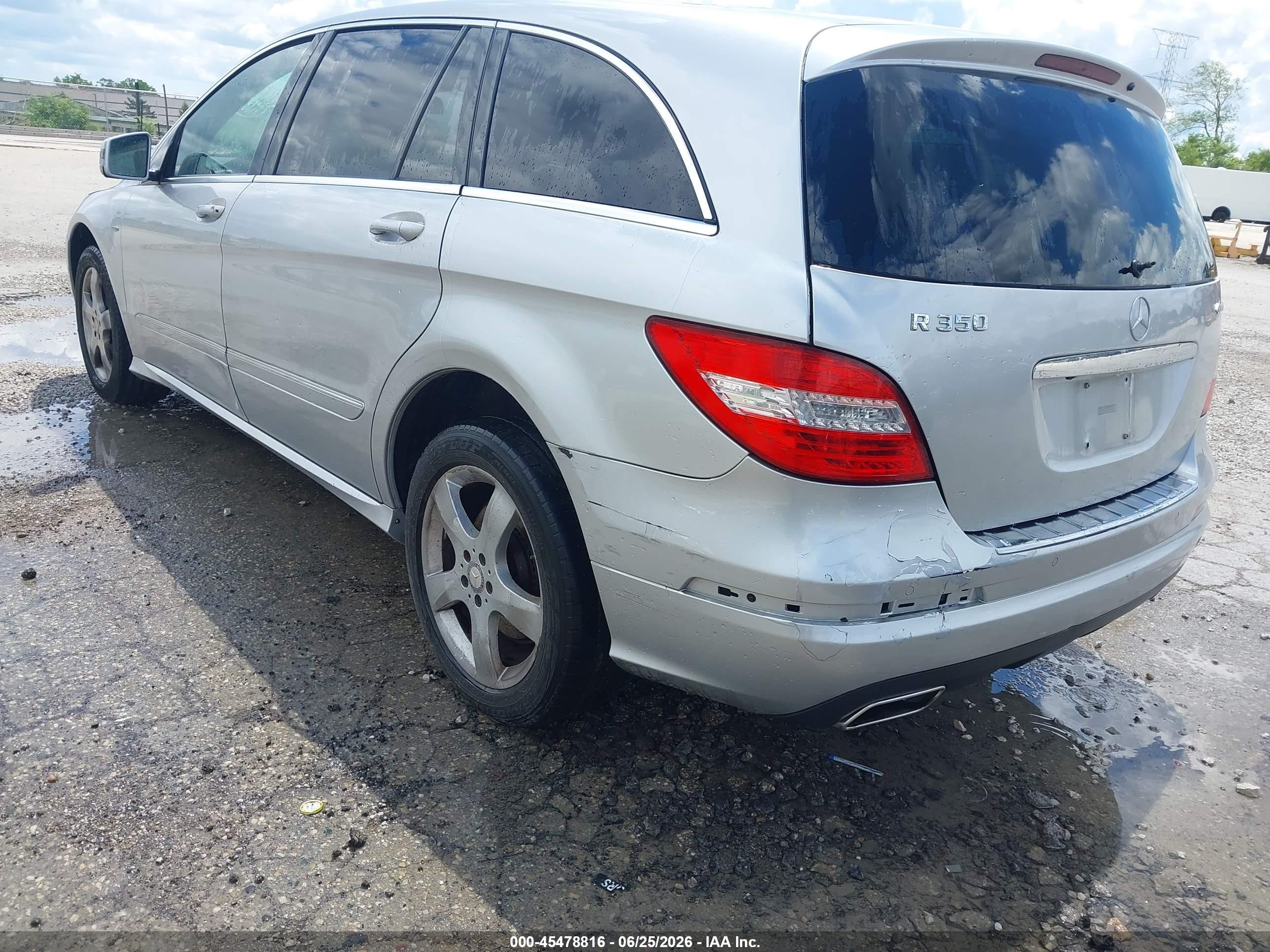 2012 Mercedes-benz R 350 4matic Серебряный vin: 4JGCB5HE6CA137667