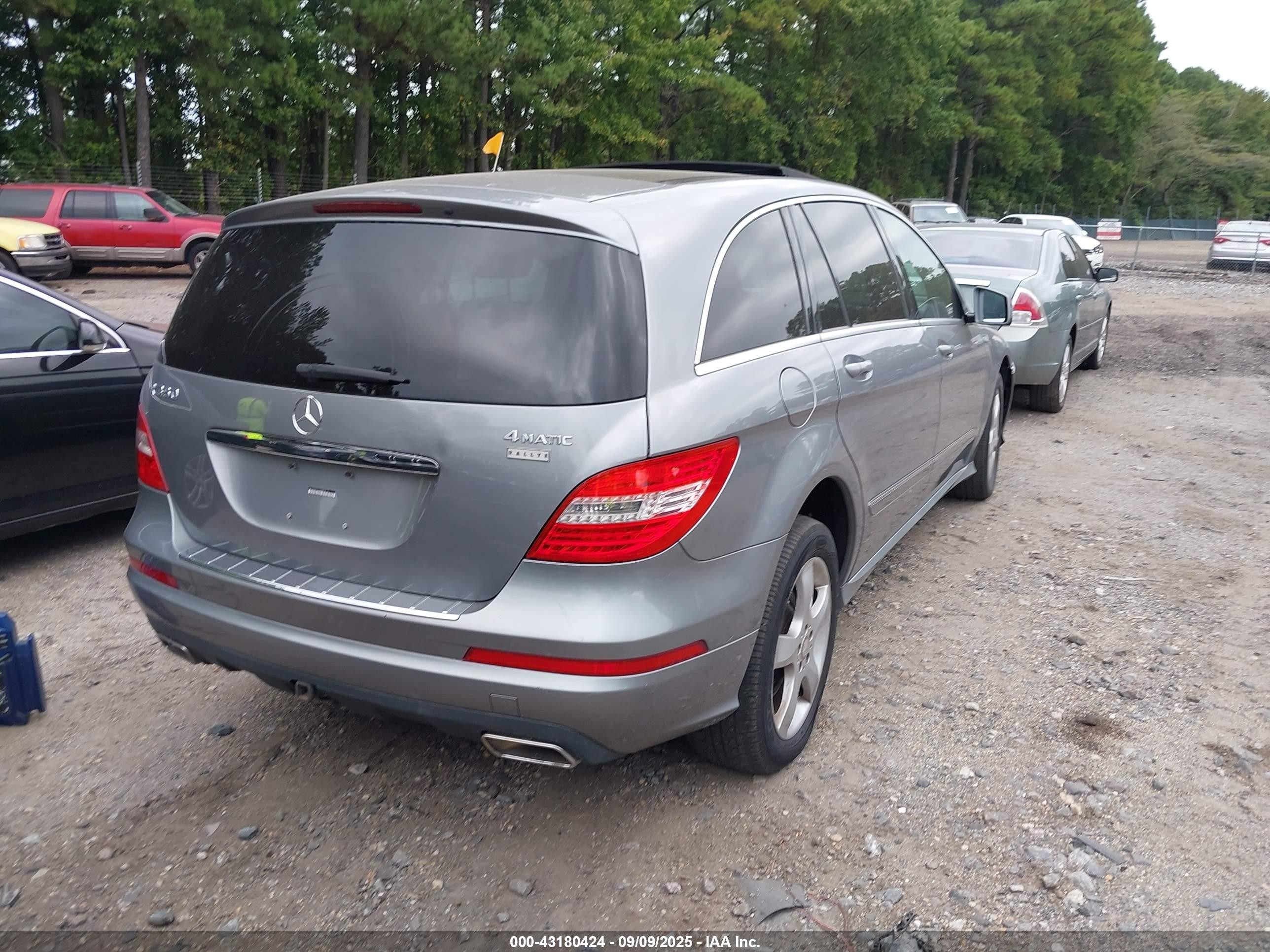 2012 Mercedes-benz R 350 4matic Серый vin: 4JGCB5HE7CA143008