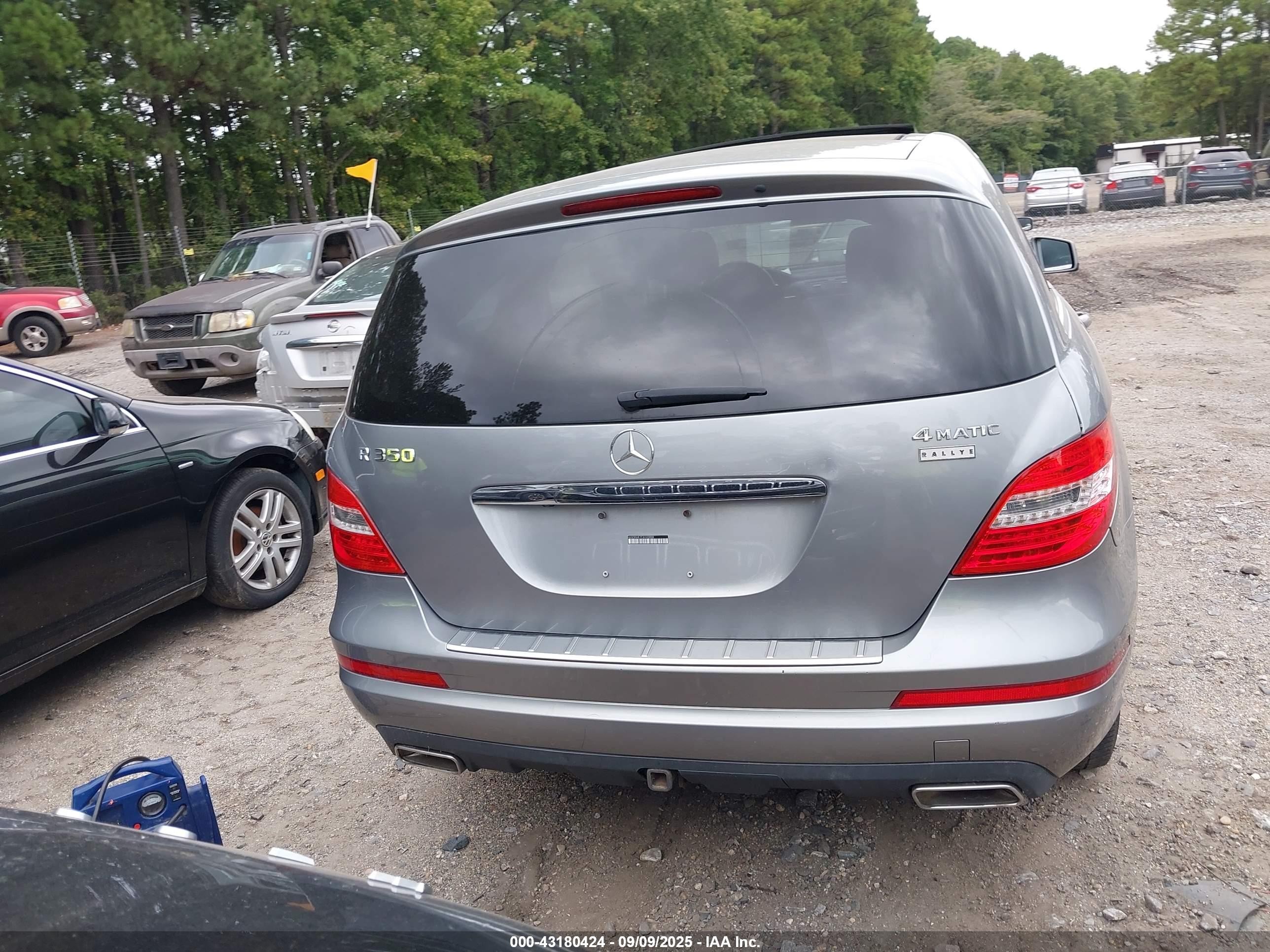 2012 Mercedes-benz R 350 4matic Серый vin: 4JGCB5HE7CA143008