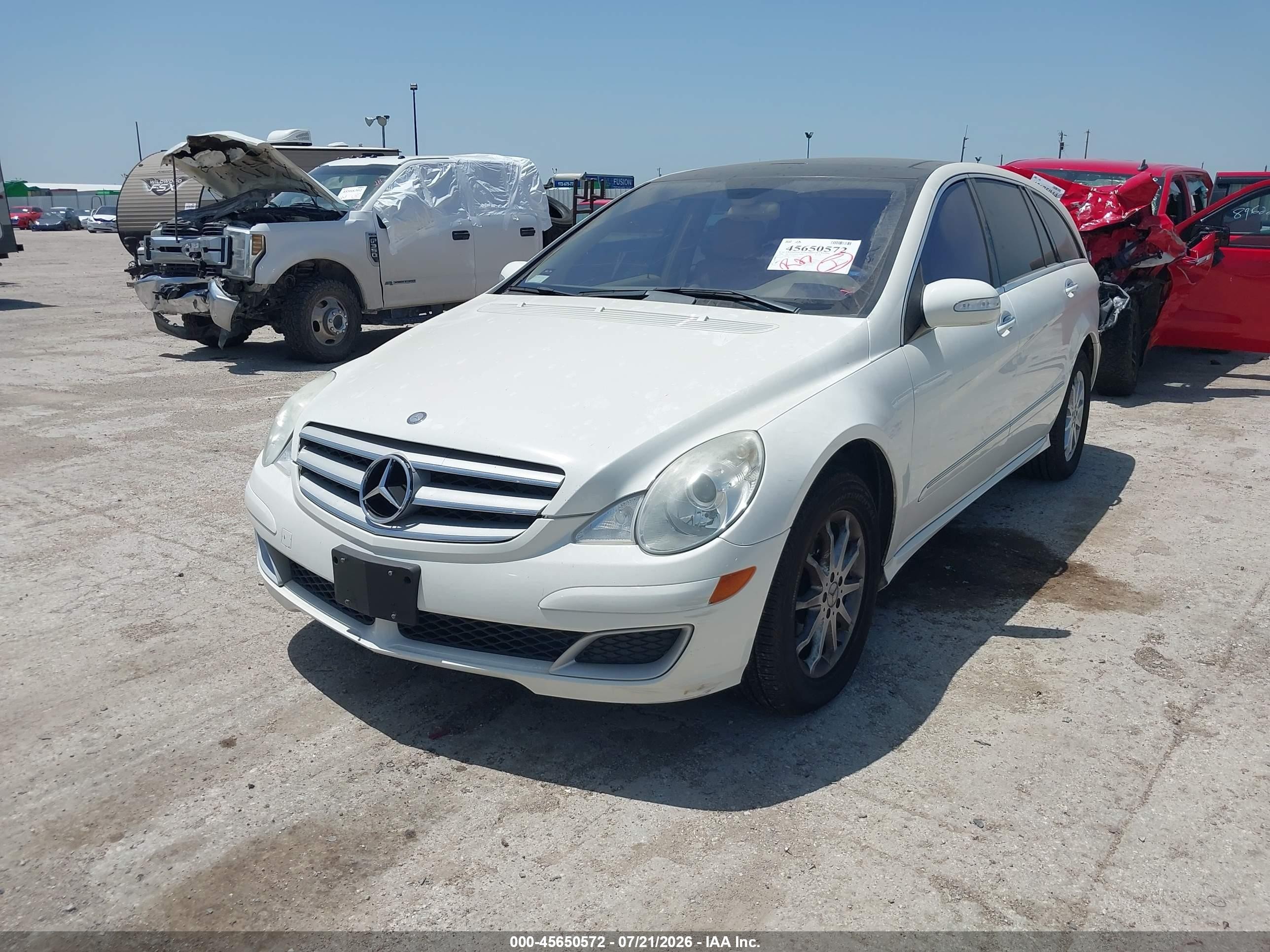 2006 Mercedes-benz R 350 4matic Белый vin: 4JGCB65E16A007424