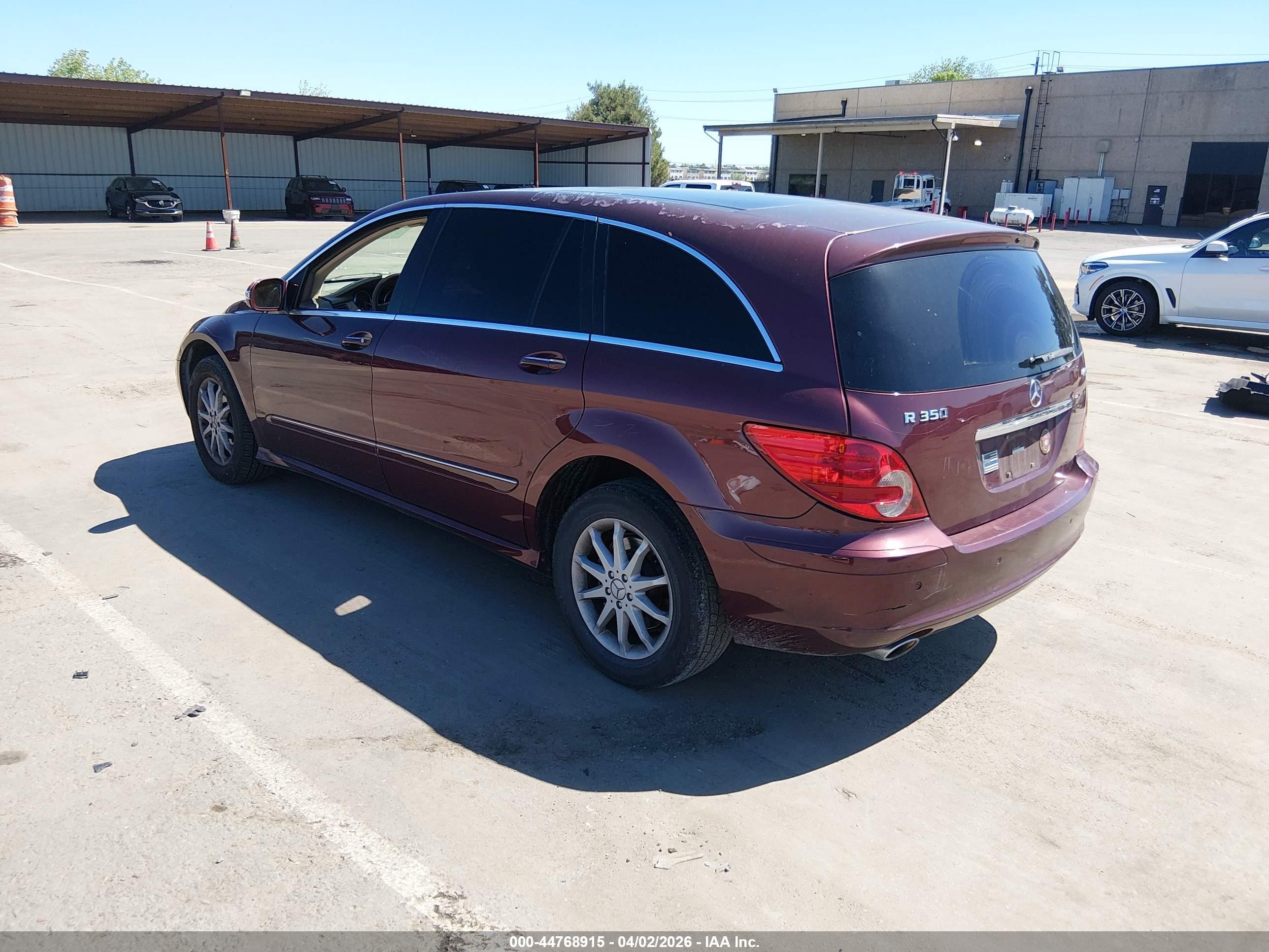 2007 Mercedes-benz R 350 4matic Burgundy vin: 4JGCB65E17A044510