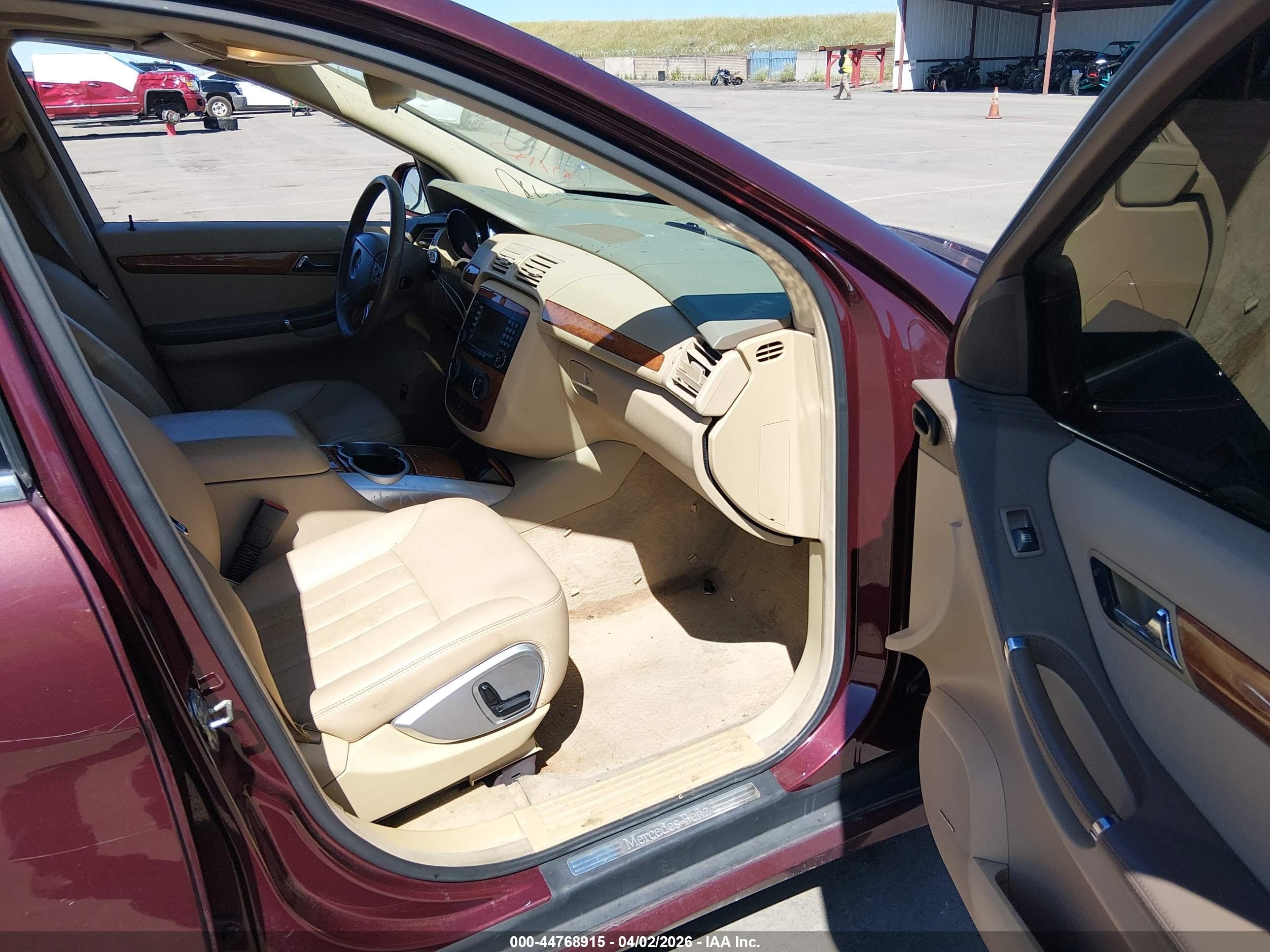 2007 Mercedes-benz R 350 4matic Burgundy vin: 4JGCB65E17A044510