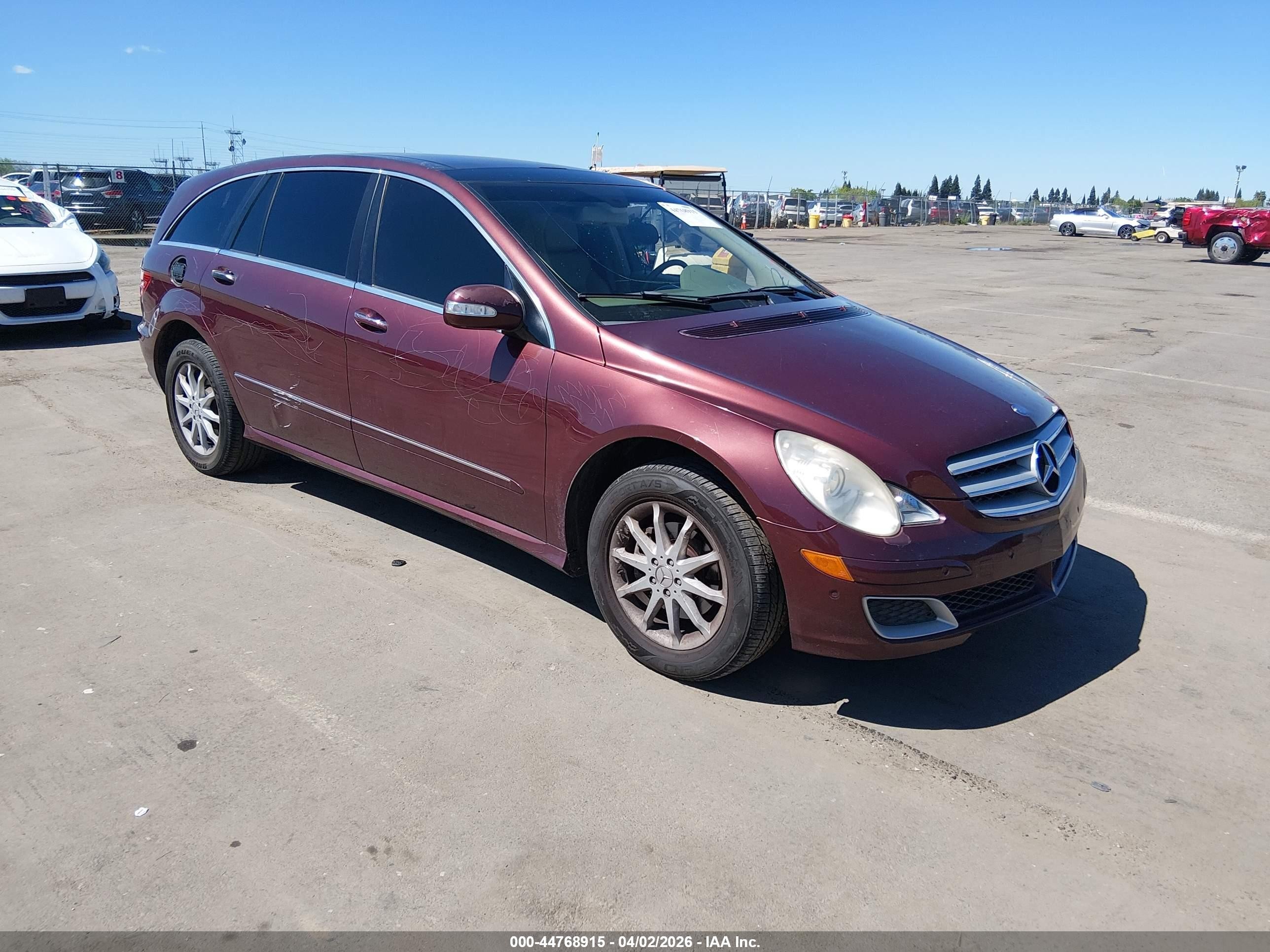2007 Mercedes-benz R 350 4matic Burgundy vin: 4JGCB65E17A044510