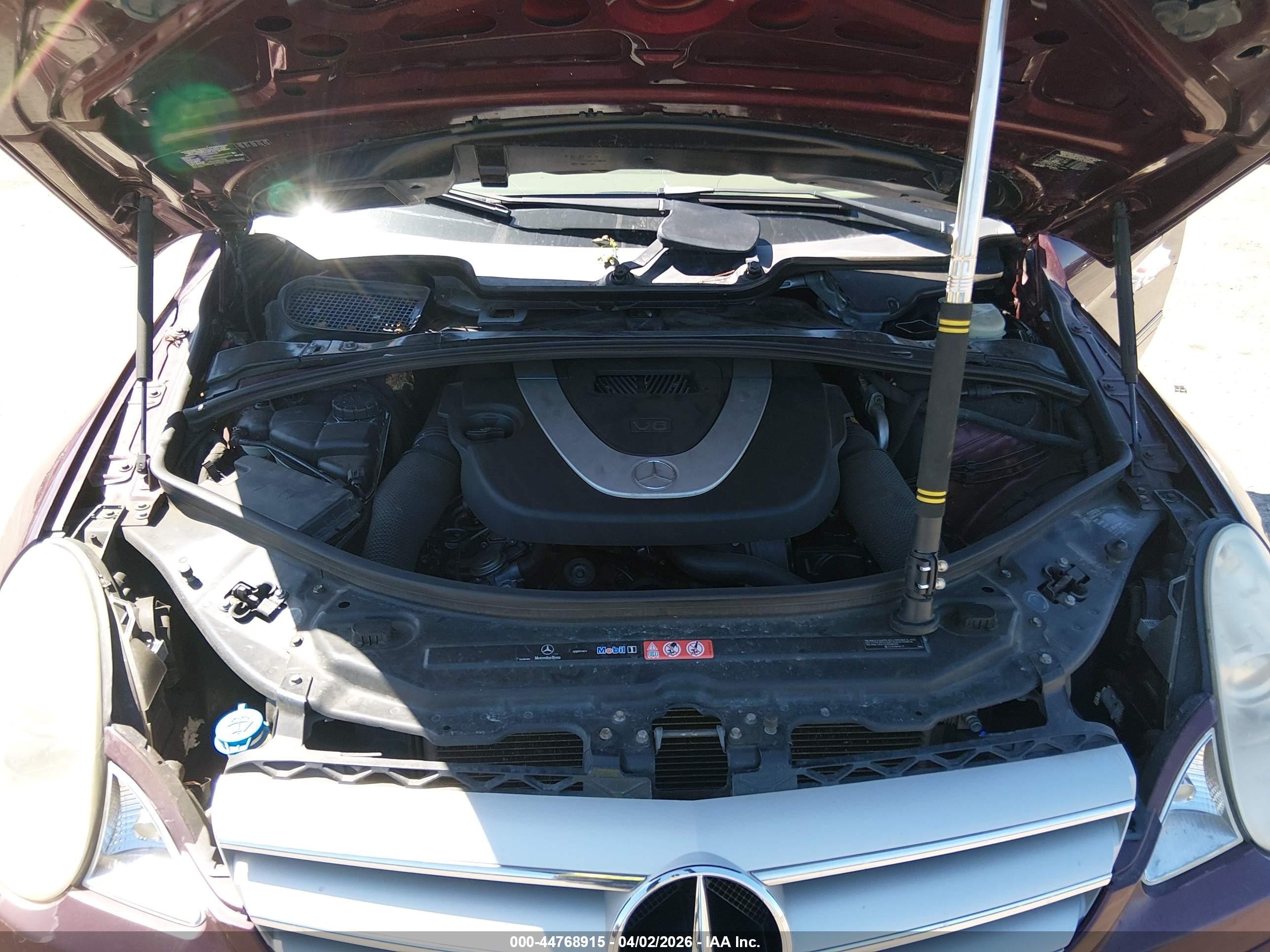 2007 Mercedes-benz R 350 4matic Burgundy vin: 4JGCB65E17A044510
