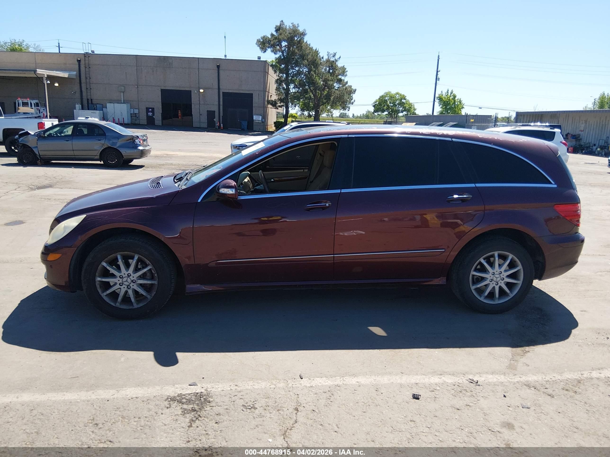 2007 Mercedes-benz R 350 4matic Burgundy vin: 4JGCB65E17A044510