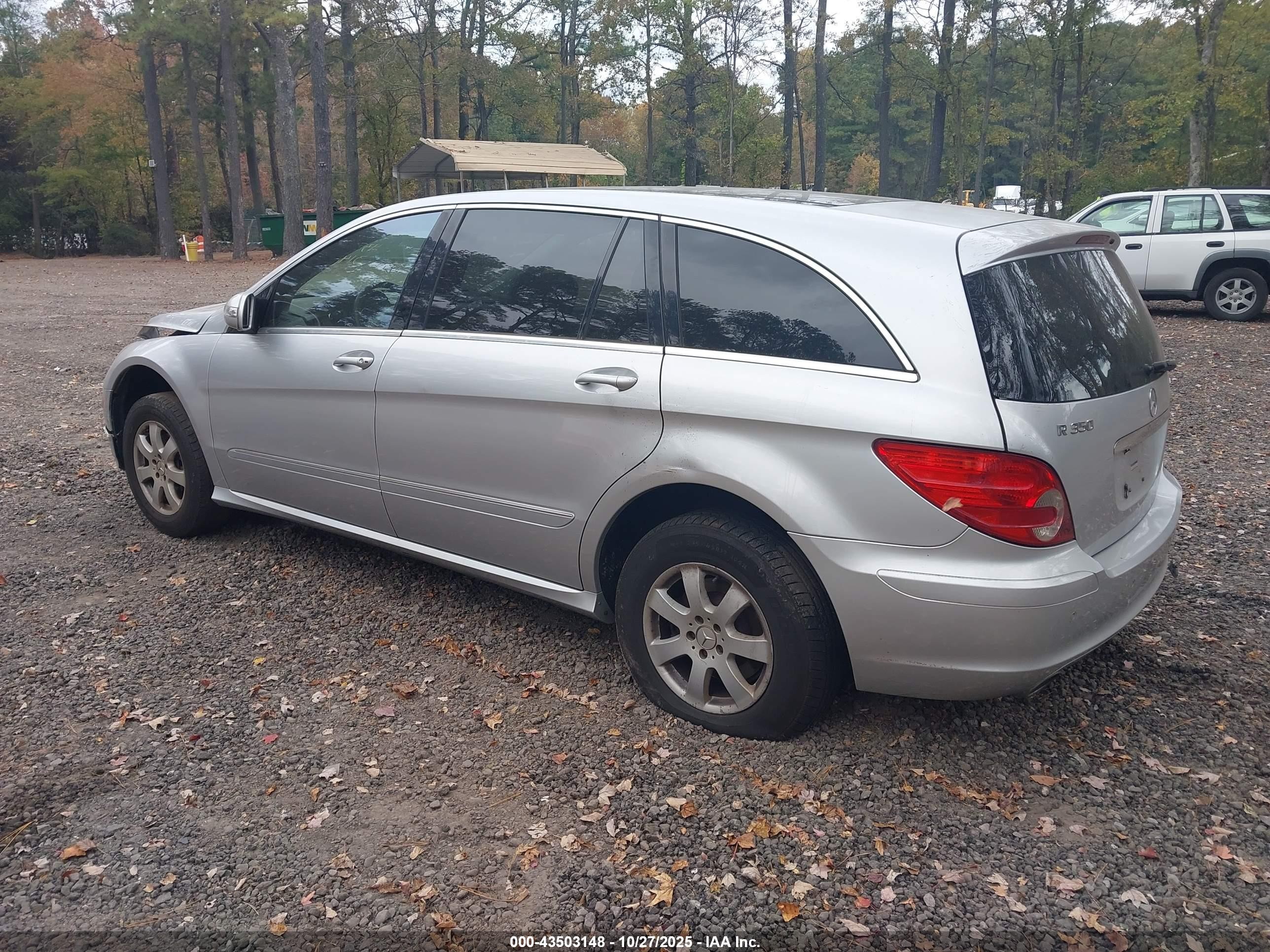 2007 Mercedes-benz R 350 4matic Silver vin: 4JGCB65E17A051618
