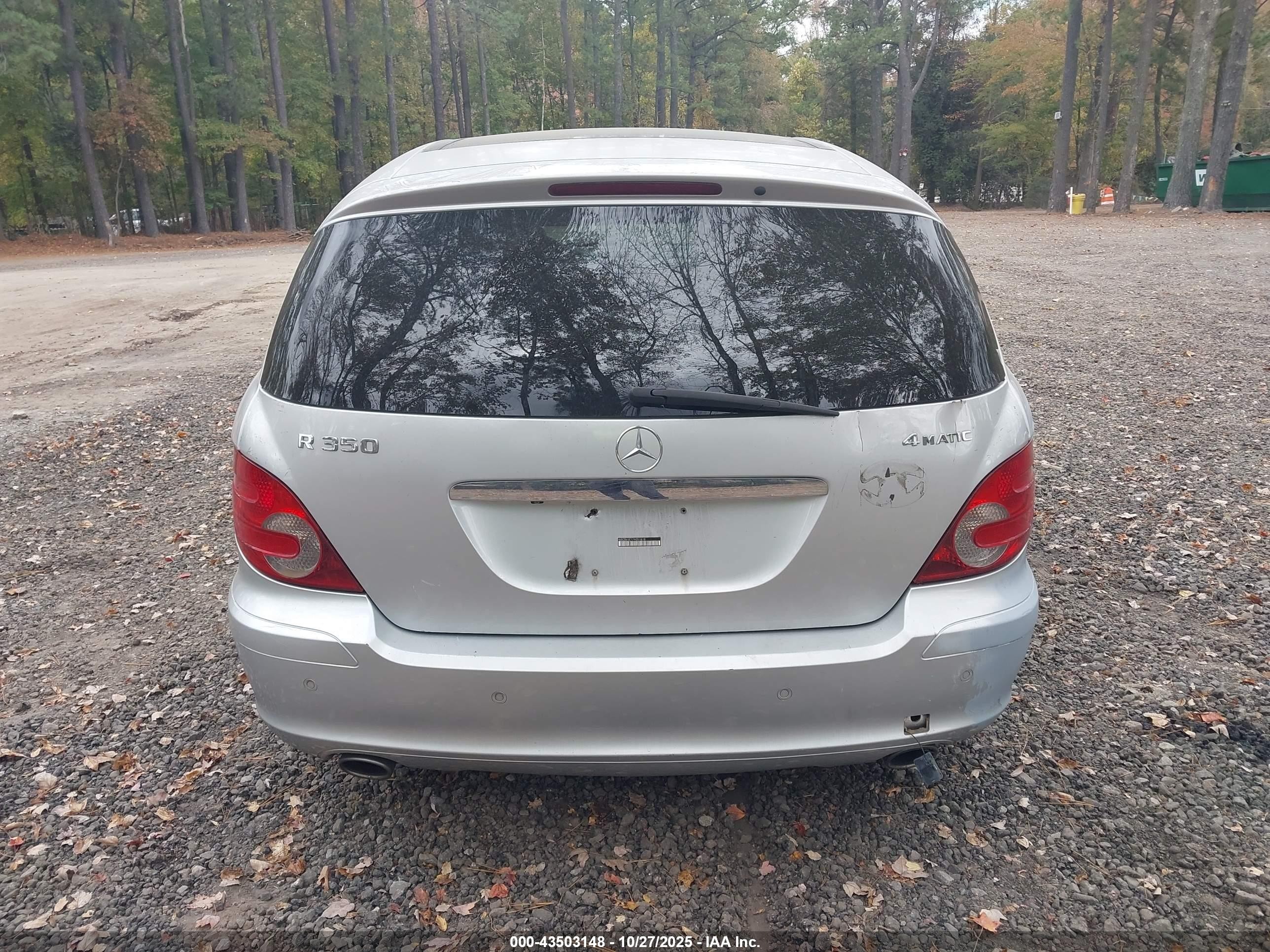2007 Mercedes-benz R 350 4matic Silver vin: 4JGCB65E17A051618
