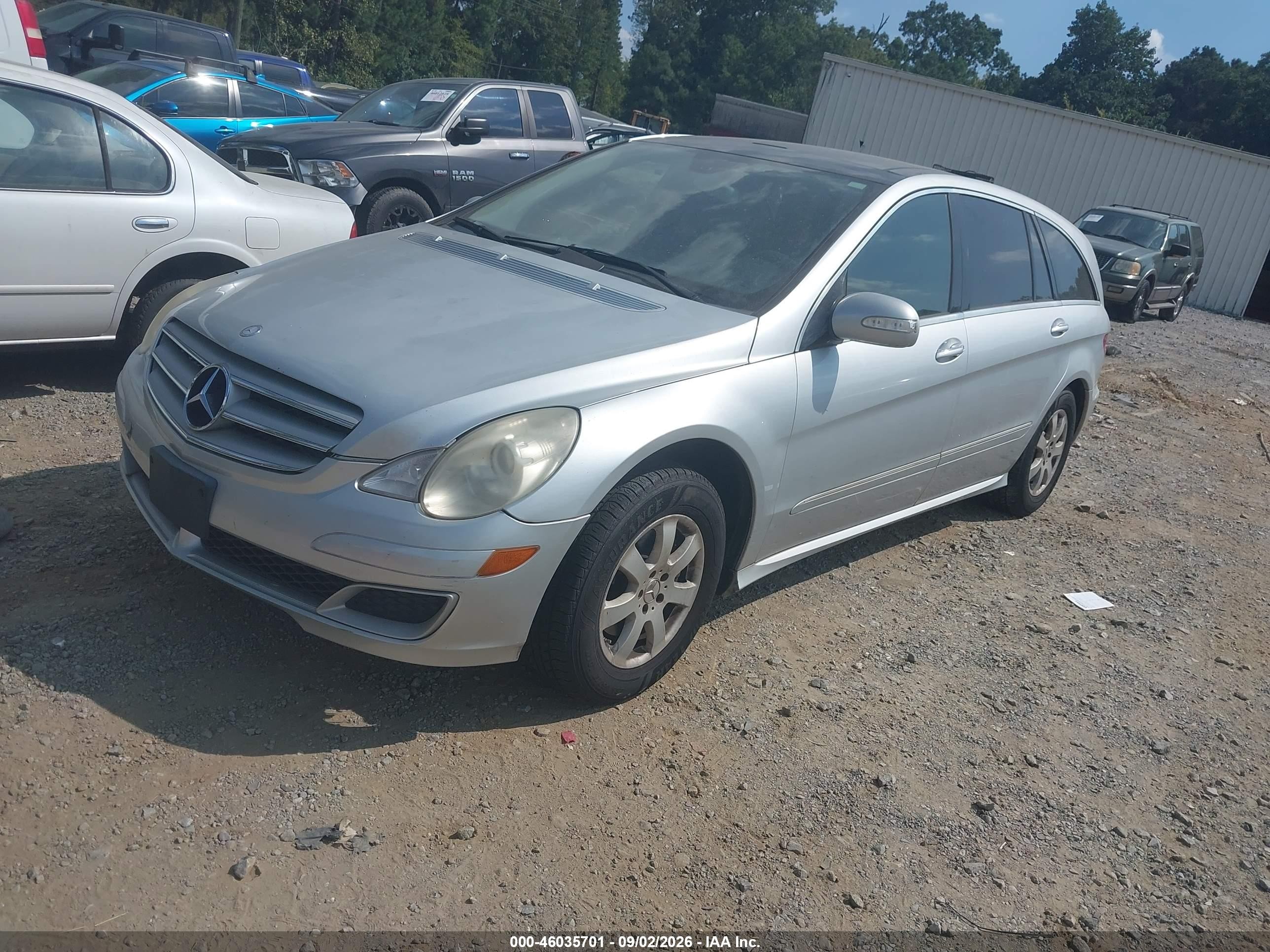 2007 Mercedes-benz R 350 4matic Silver vin: 4JGCB65E17A052168