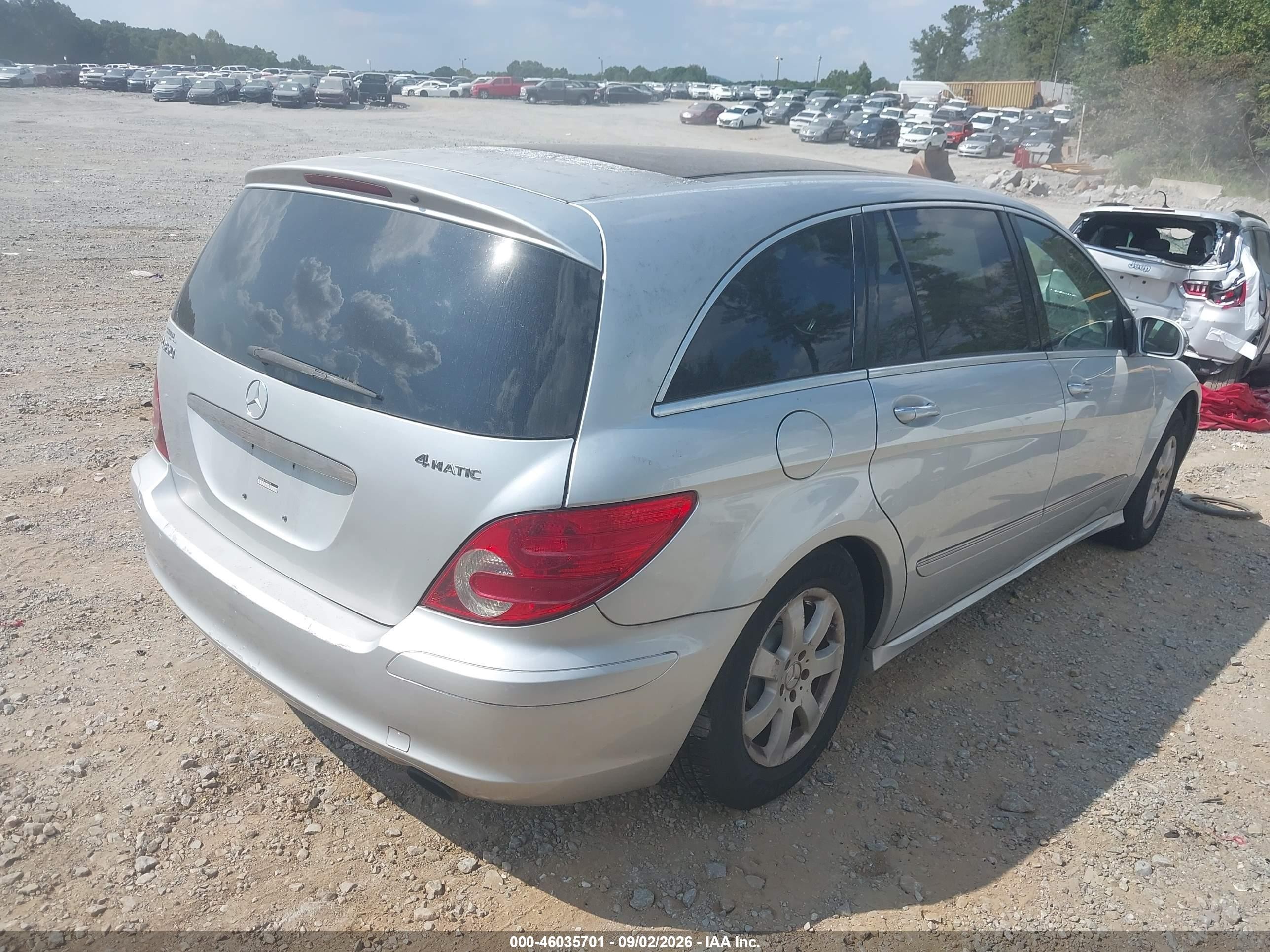 2007 Mercedes-benz R 350 4matic Silver vin: 4JGCB65E17A052168