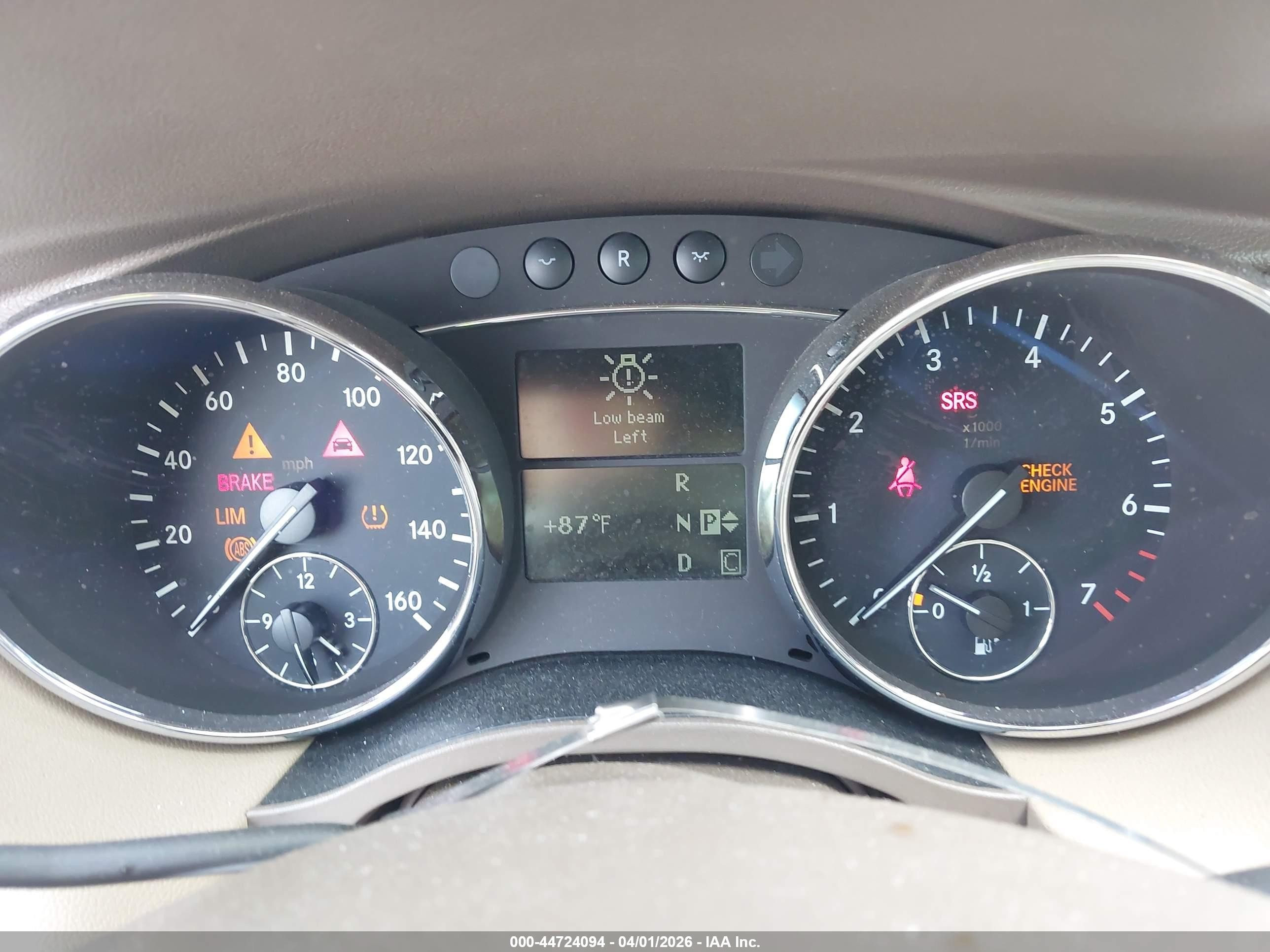 2007 Mercedes-benz R 350 4matic White vin: 4JGCB65E17A056107