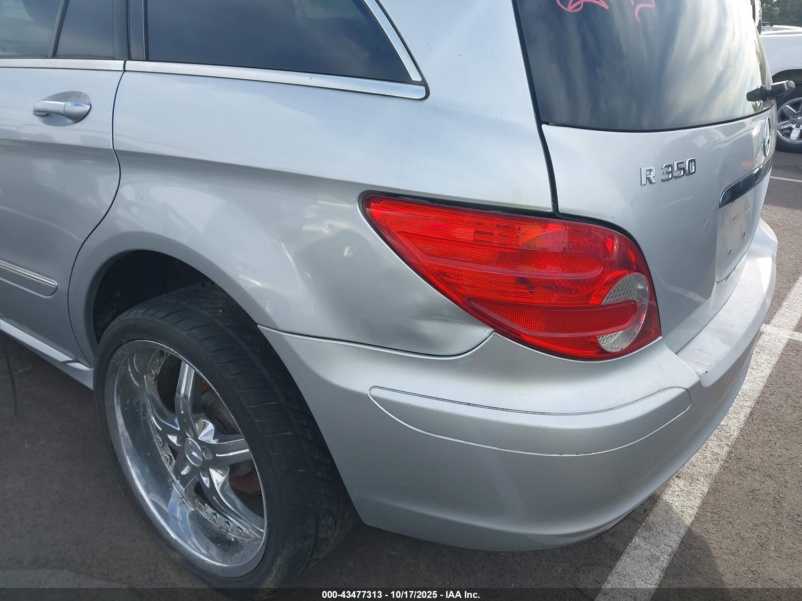2007 Mercedes-benz R 350 4matic Серебряный vin: 4JGCB65E17A057628