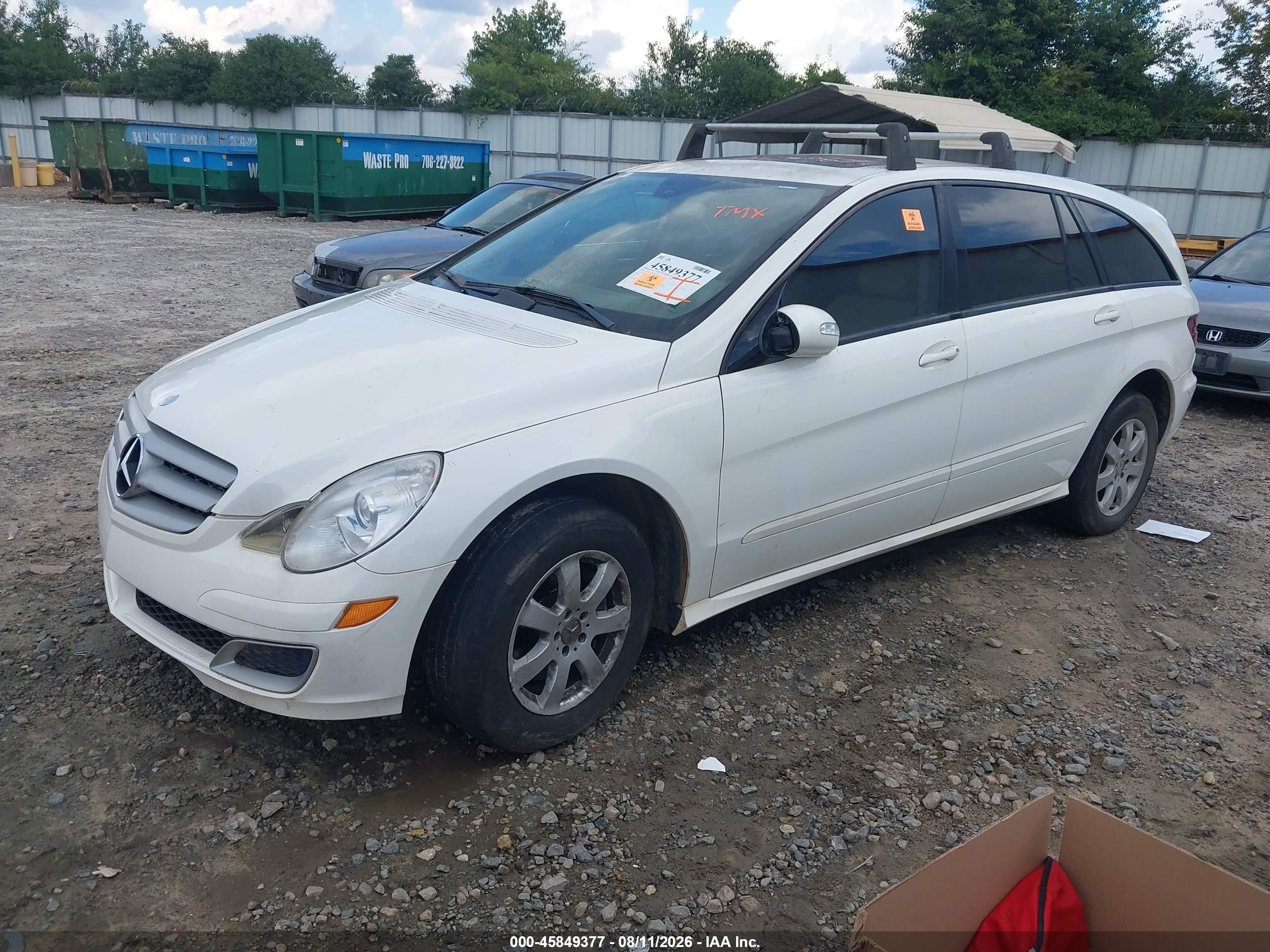 2006 Mercedes-benz R 350 4matic White vin: 4JGCB65E26A028606