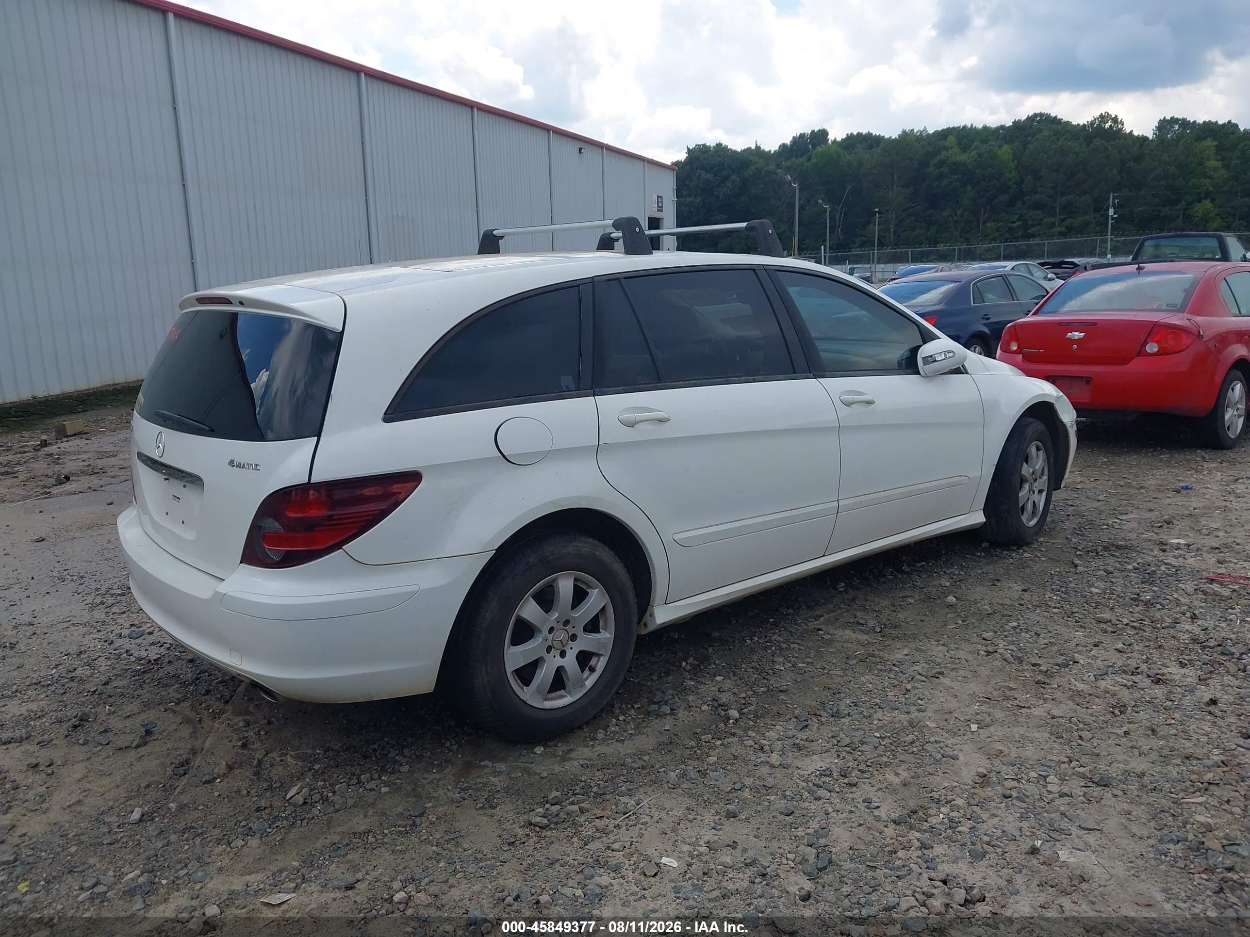 2006 Mercedes-benz R 350 4matic White vin: 4JGCB65E26A028606