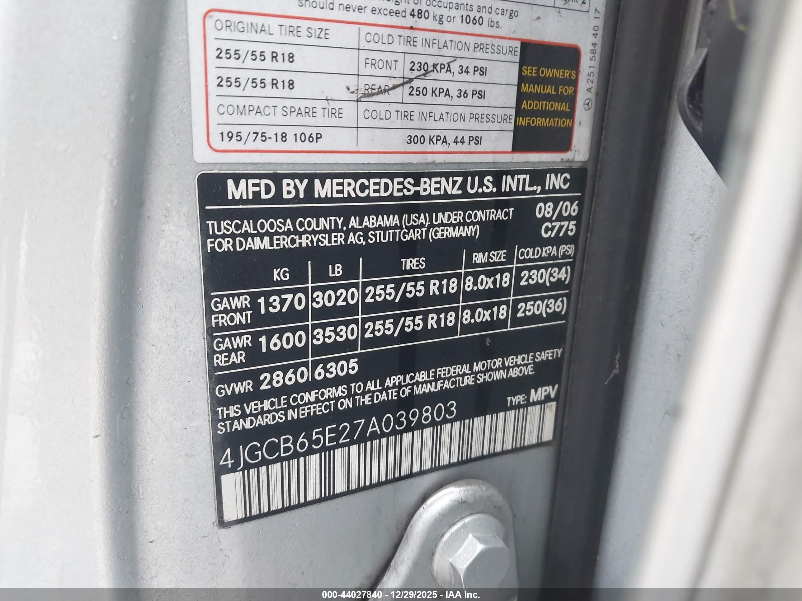 2007 Mercedes-benz R 350 4matic Silver vin: 4JGCB65E27A039803