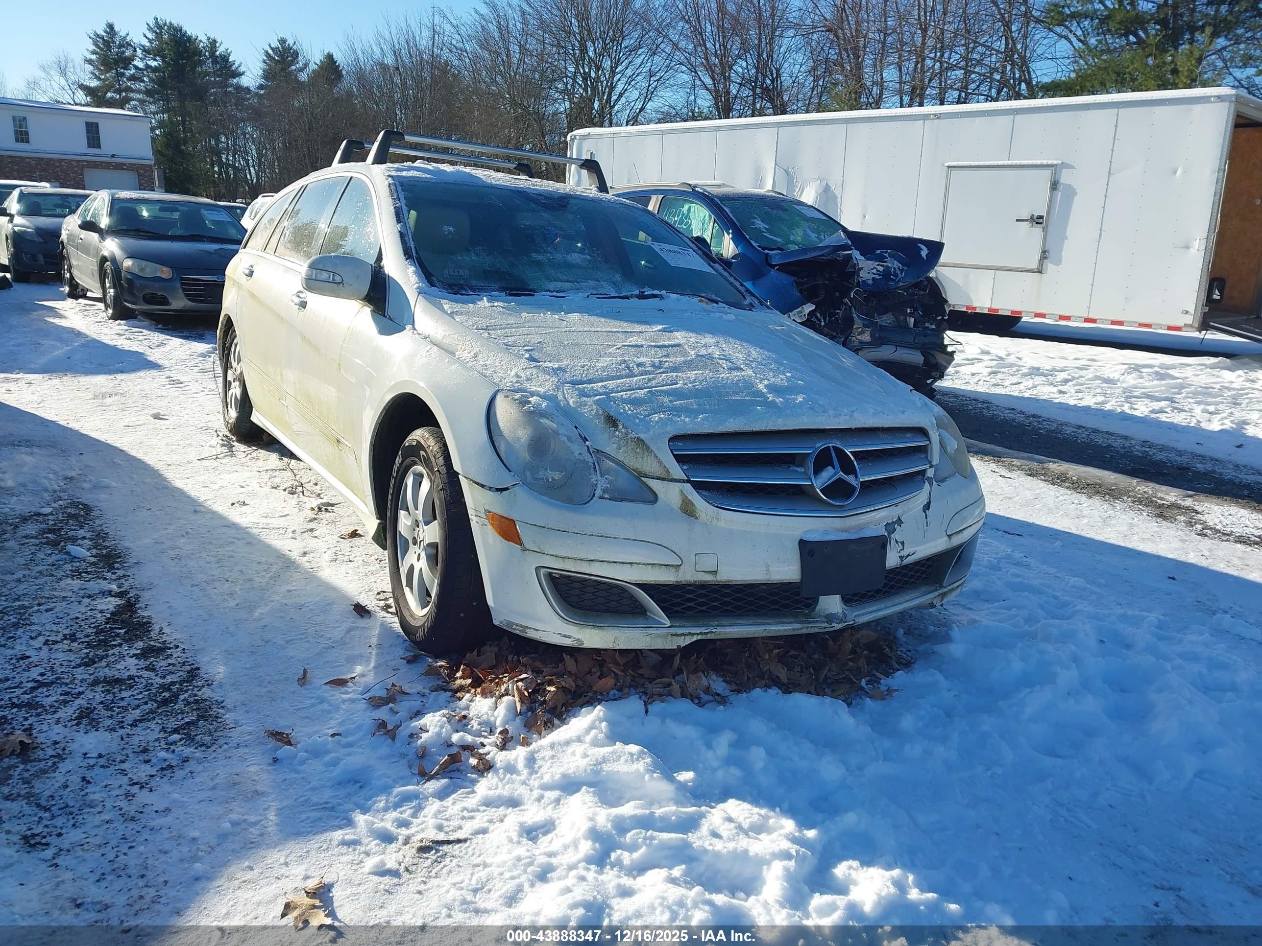 2007 Mercedes-benz R 350 4matic Белый vin: 4JGCB65E37A059056