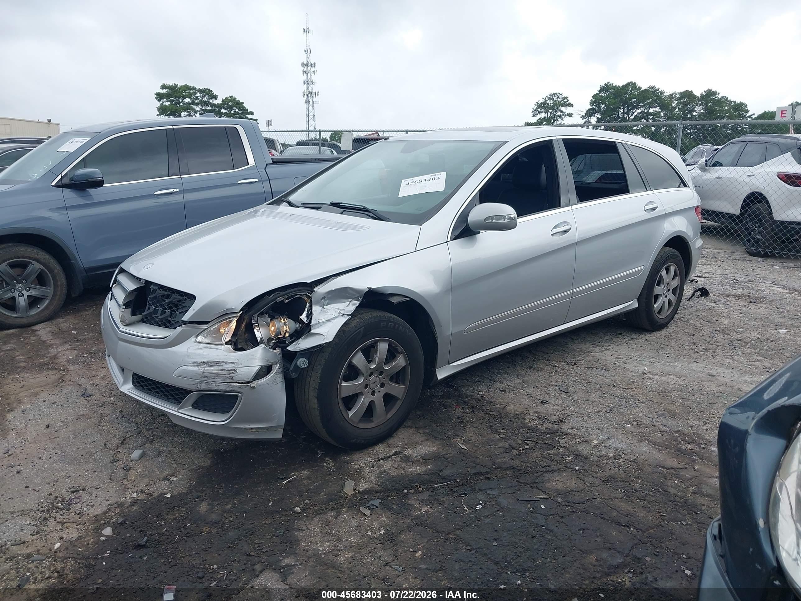 2007 Mercedes-benz R 350 4matic Silver vin: 4JGCB65E37A059655