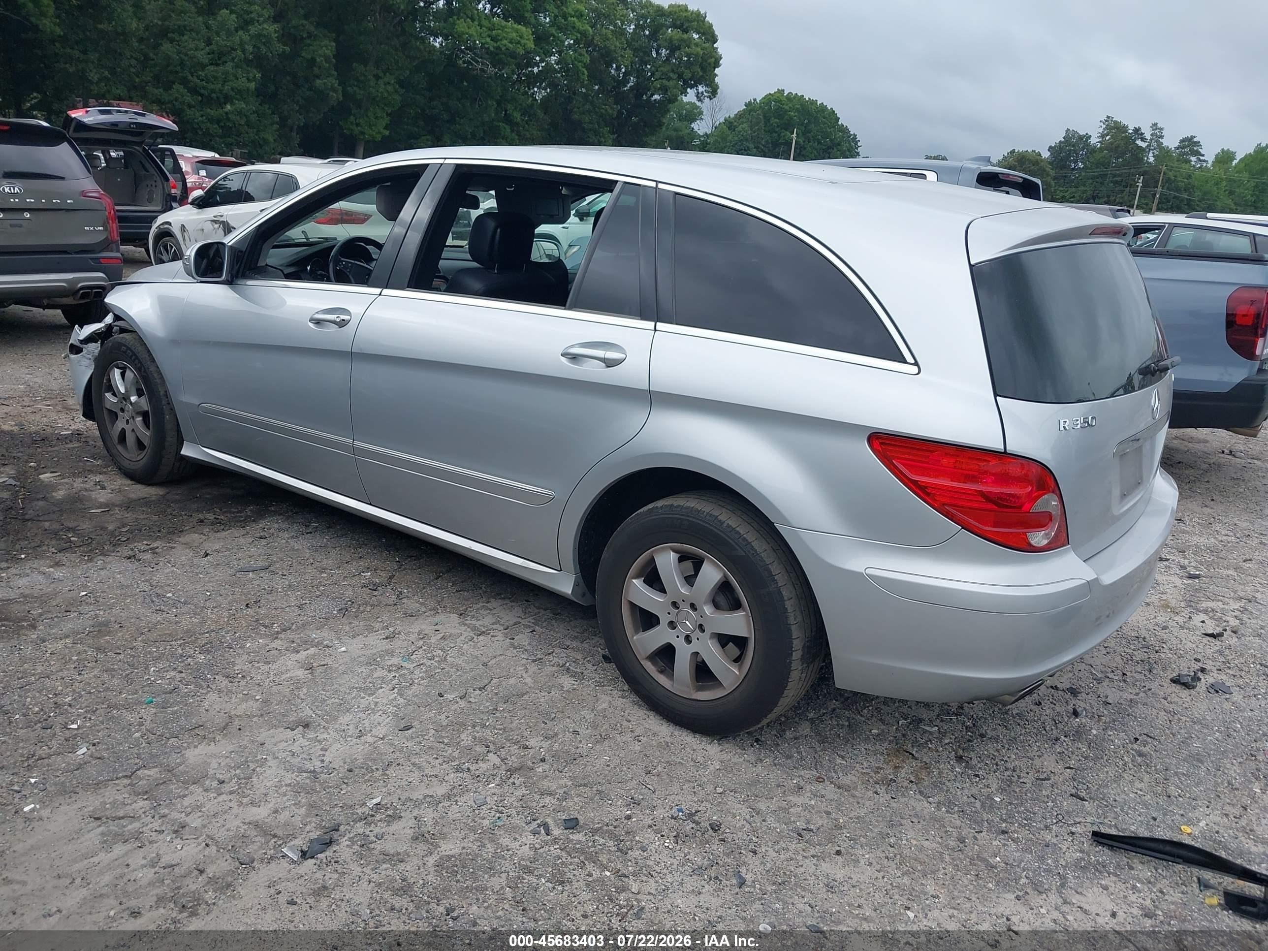 2007 Mercedes-benz R 350 4matic Silver vin: 4JGCB65E37A059655
