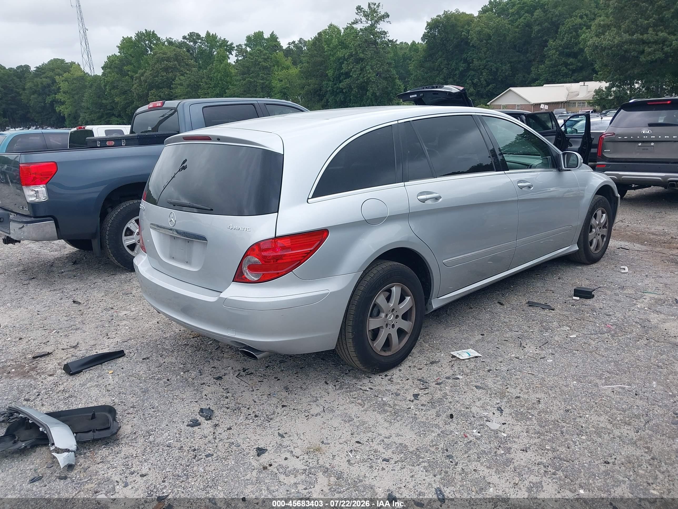 2007 Mercedes-benz R 350 4matic Silver vin: 4JGCB65E37A059655