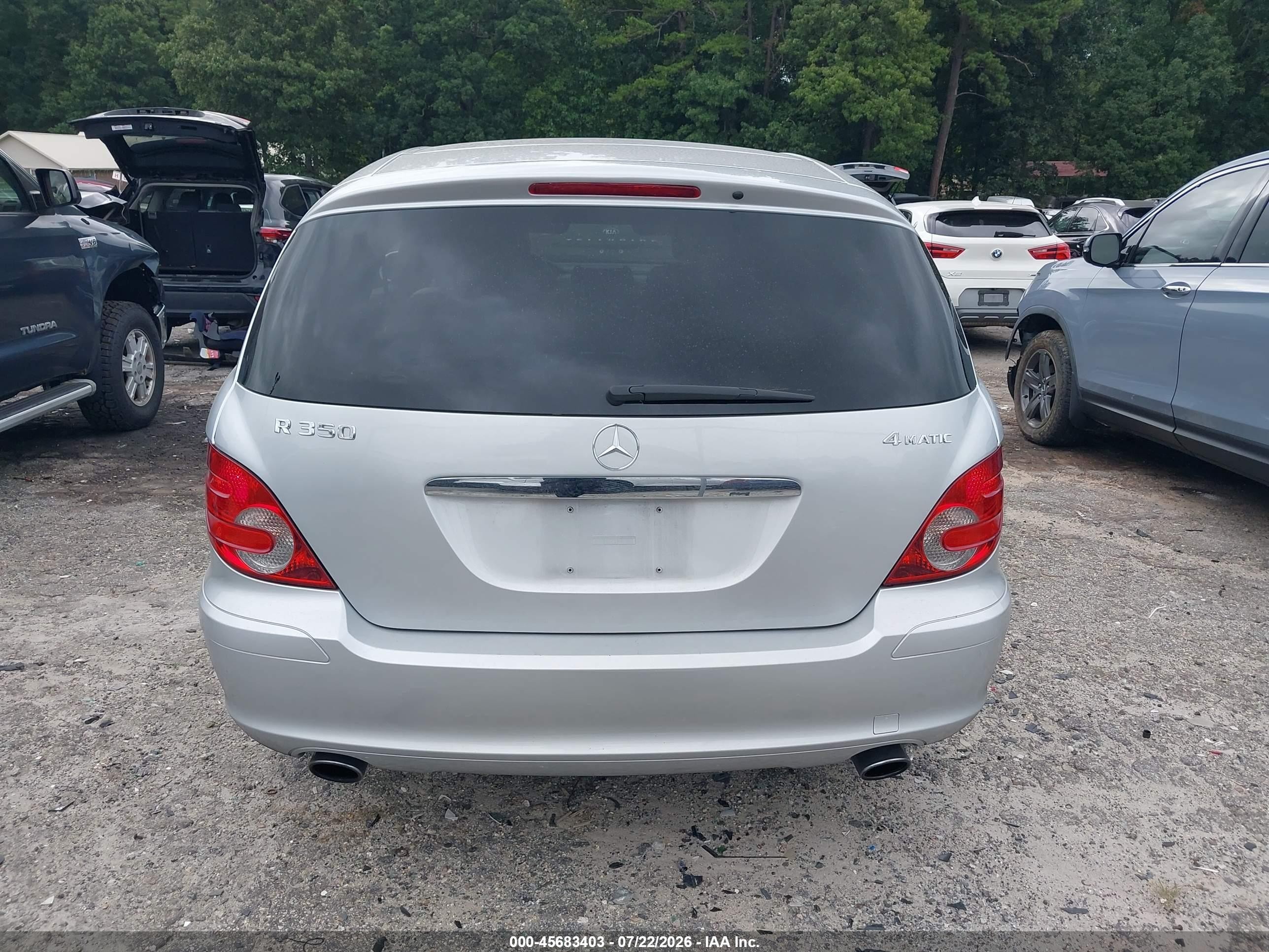 2007 Mercedes-benz R 350 4matic Silver vin: 4JGCB65E37A059655