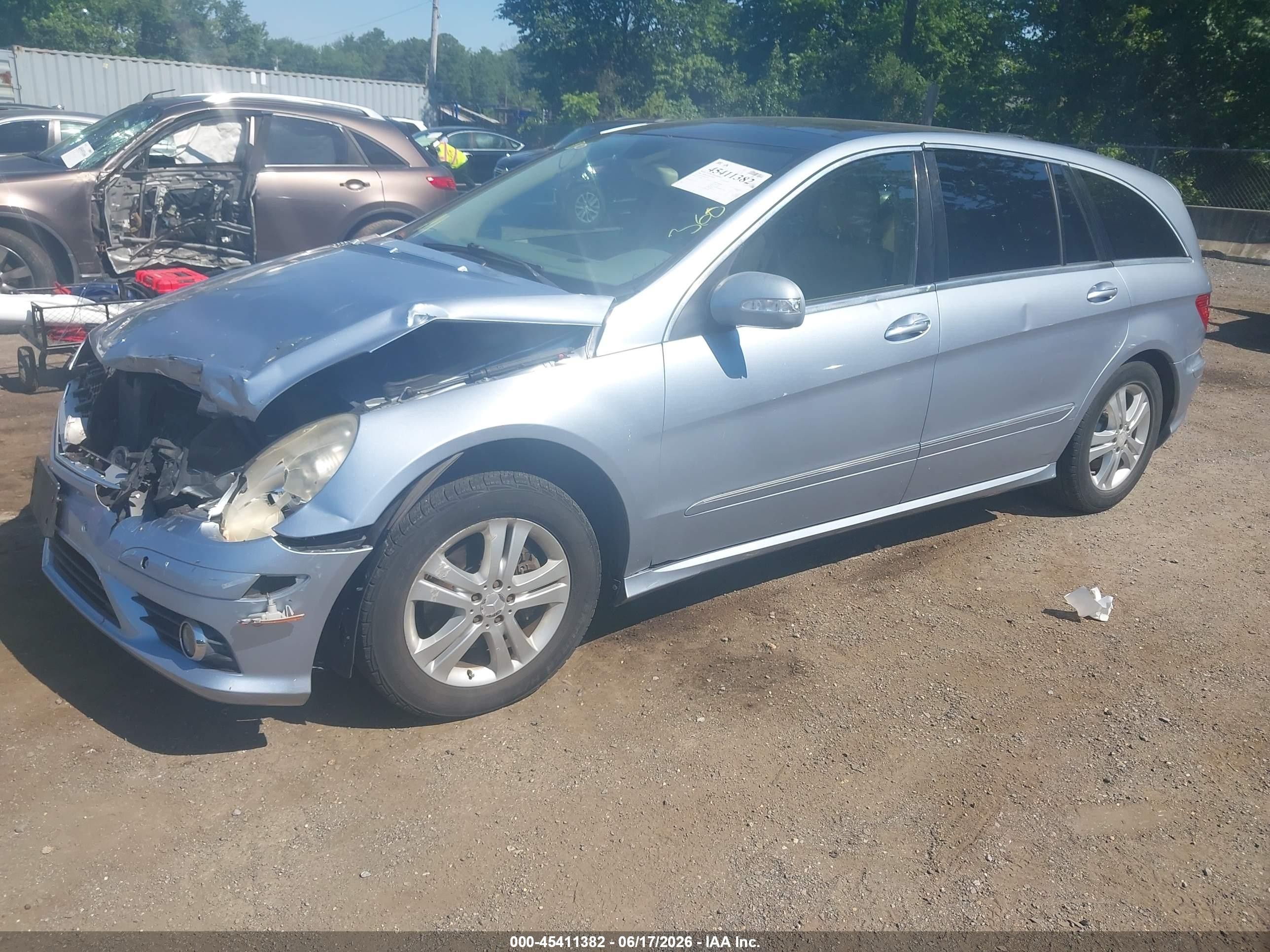 2008 Mercedes-benz R-class 3.5l Light Blue vin: 4JGCB65E38A071242