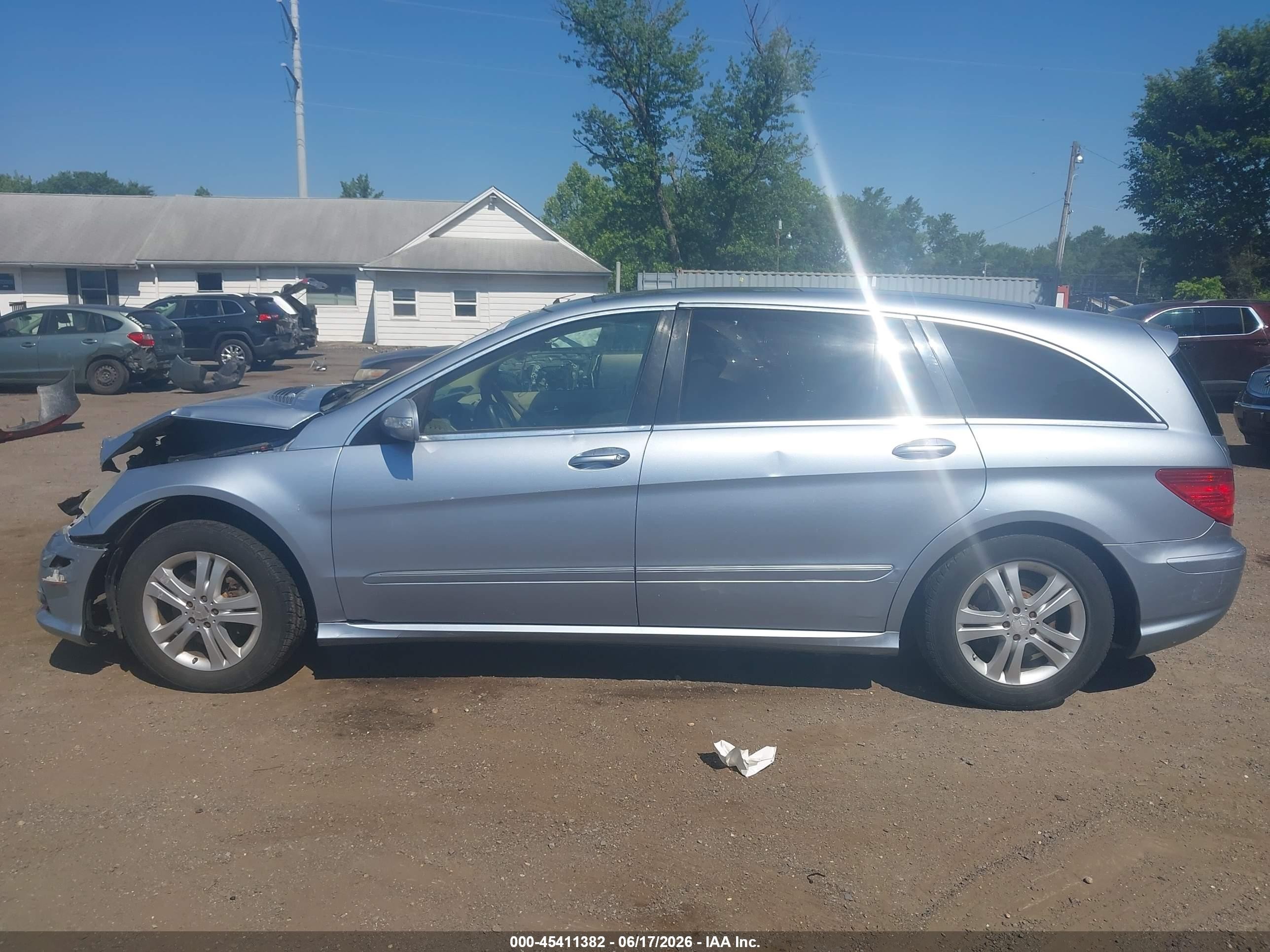 2008 Mercedes-benz R-class 3.5l Light Blue vin: 4JGCB65E38A071242