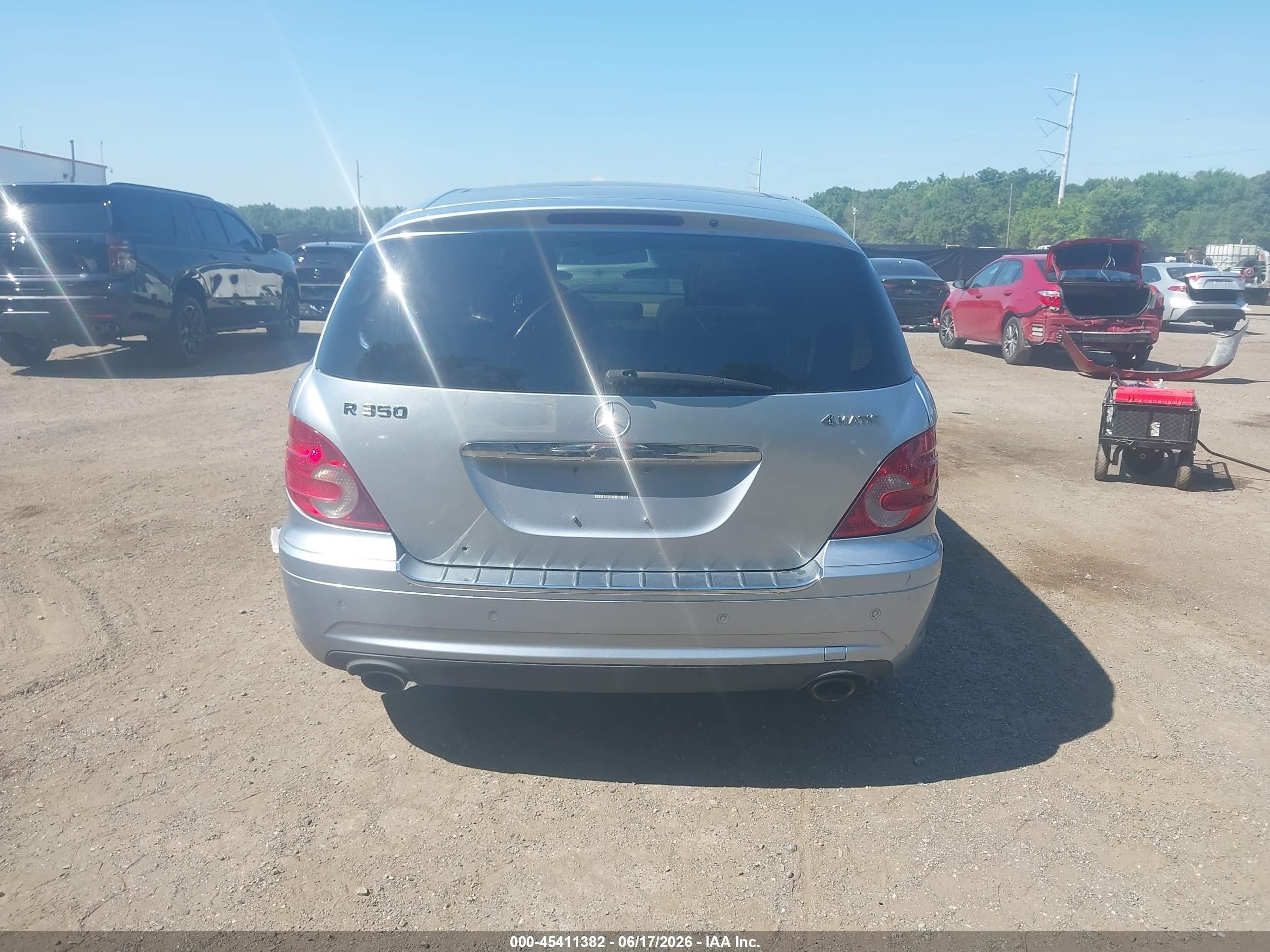 2008 Mercedes-benz R-class 3.5l Light Blue vin: 4JGCB65E38A071242