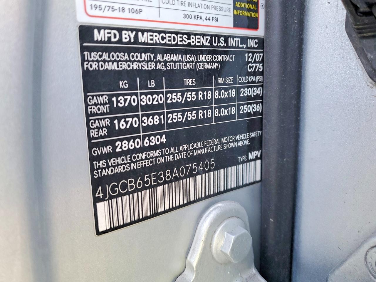 2008 Mercedes-benz R 350 Серебряный vin: 4JGCB65E38A075405