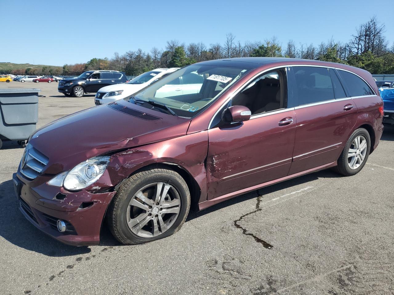 2008 Mercedes-benz R 350 Burgundy vin: 4JGCB65E38A085514