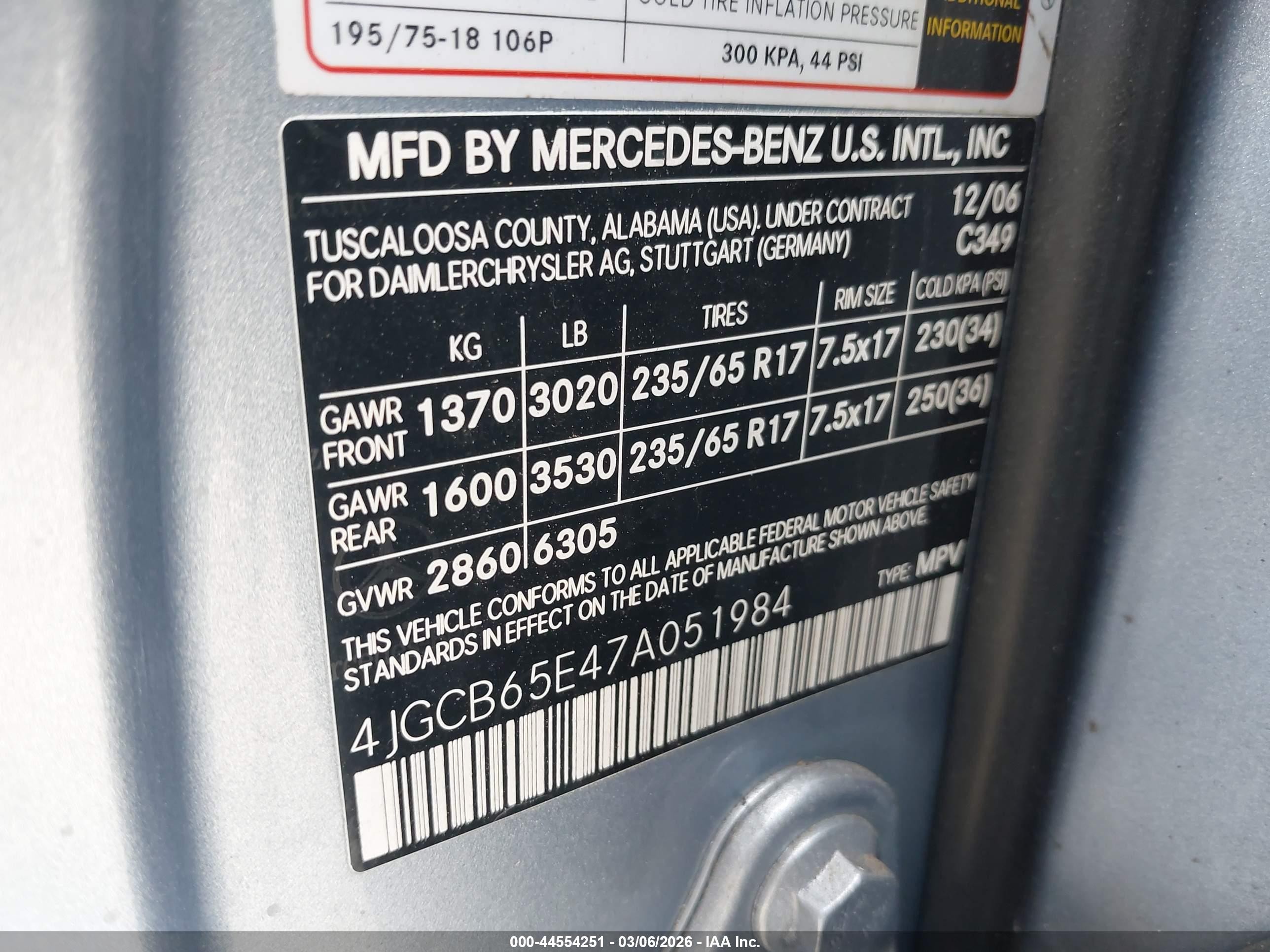 2007 Mercedes-benz R 350 4matic Синий vin: 4JGCB65E47A051984