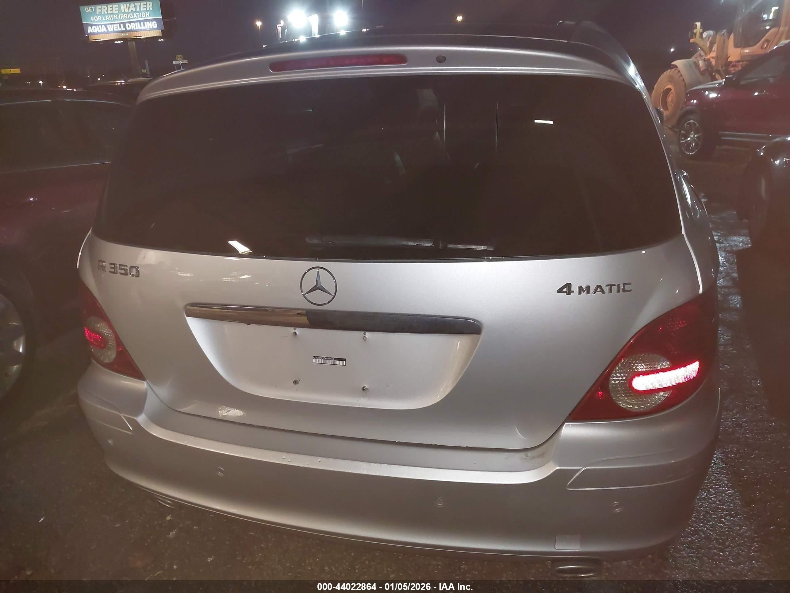 2007 Mercedes-benz R 350 4matic Silver vin: 4JGCB65E57A059480