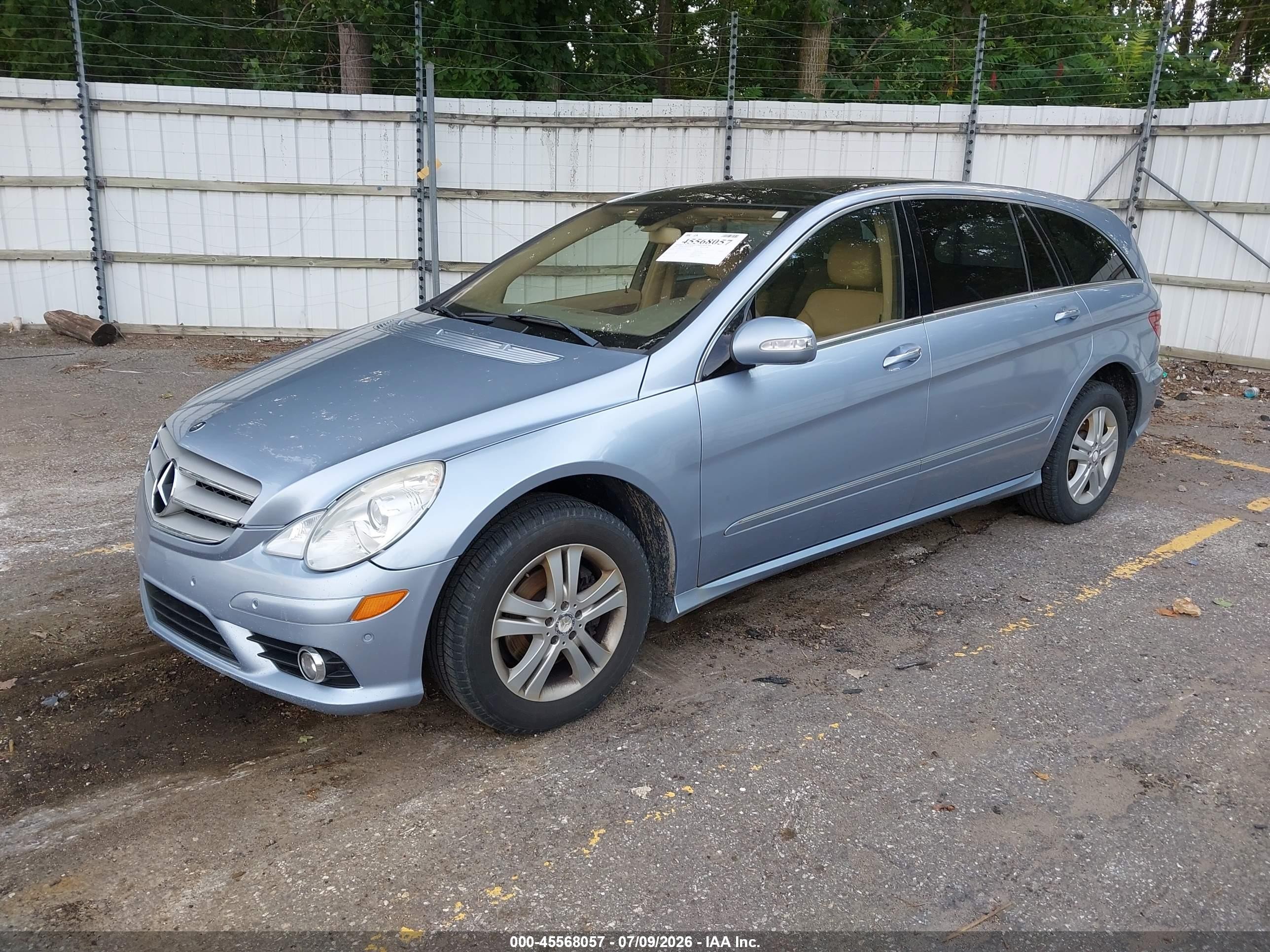 2008 Mercedes-benz R-class 3.5l Light Blue vin: 4JGCB65E58A066723