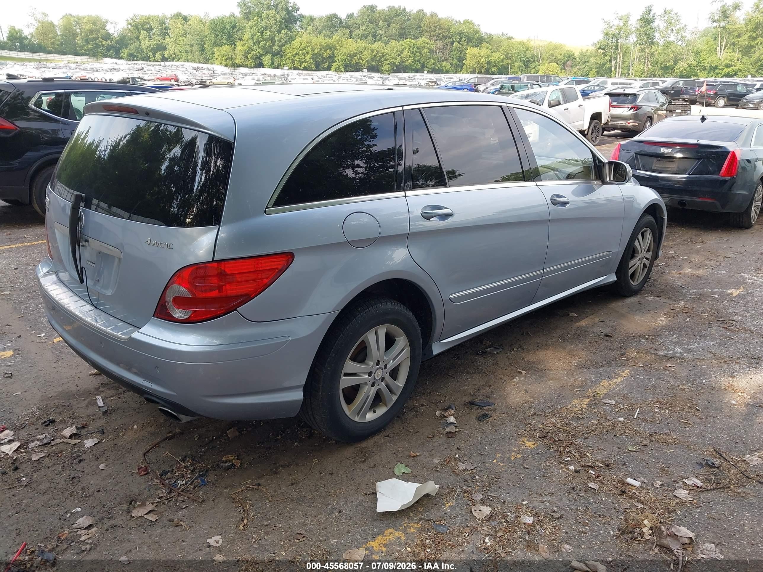 2008 Mercedes-benz R-class 3.5l Light Blue vin: 4JGCB65E58A066723