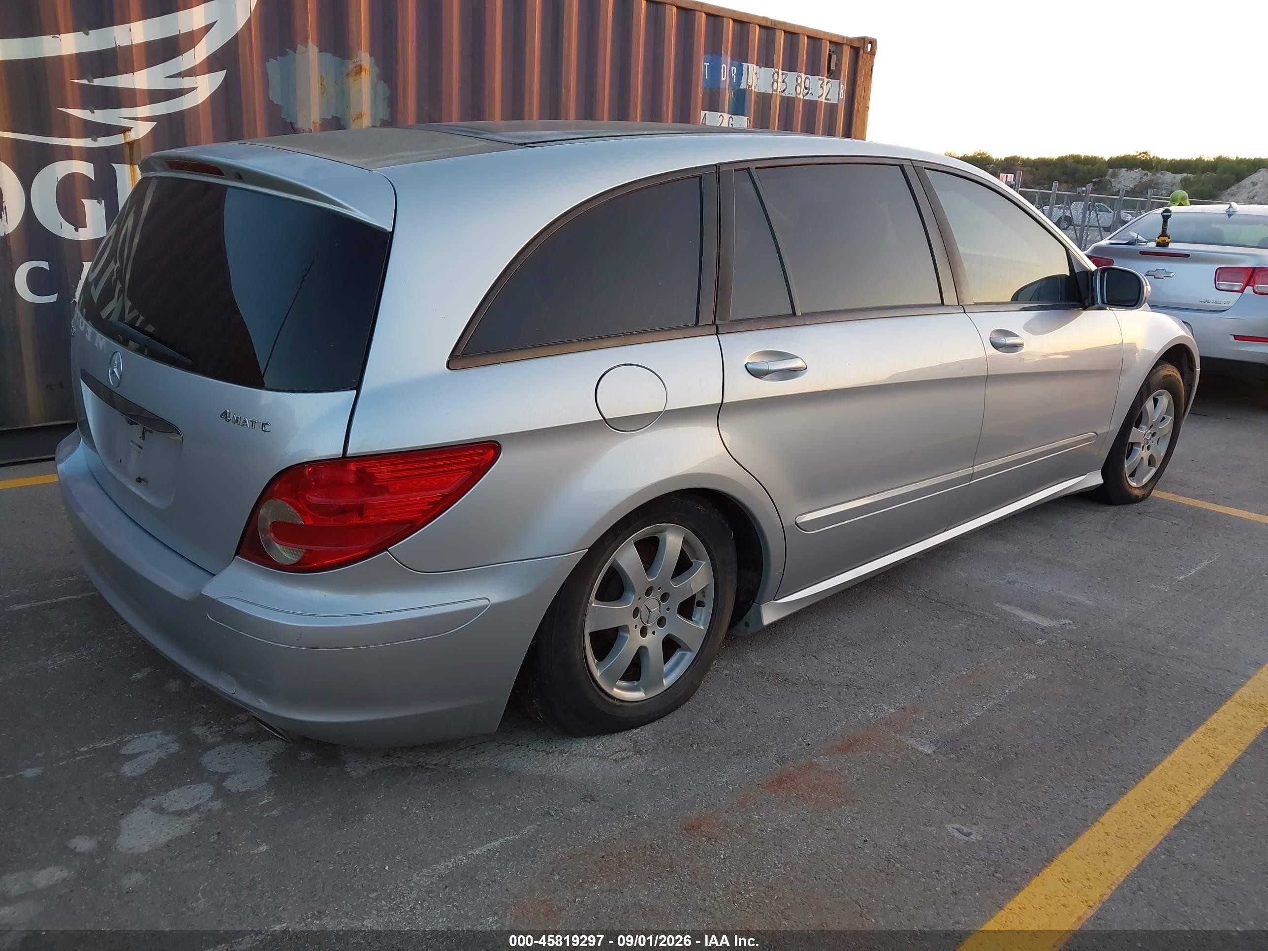 2006 Mercedes-benz R 350 4matic Silver vin: 4JGCB65E66A032156