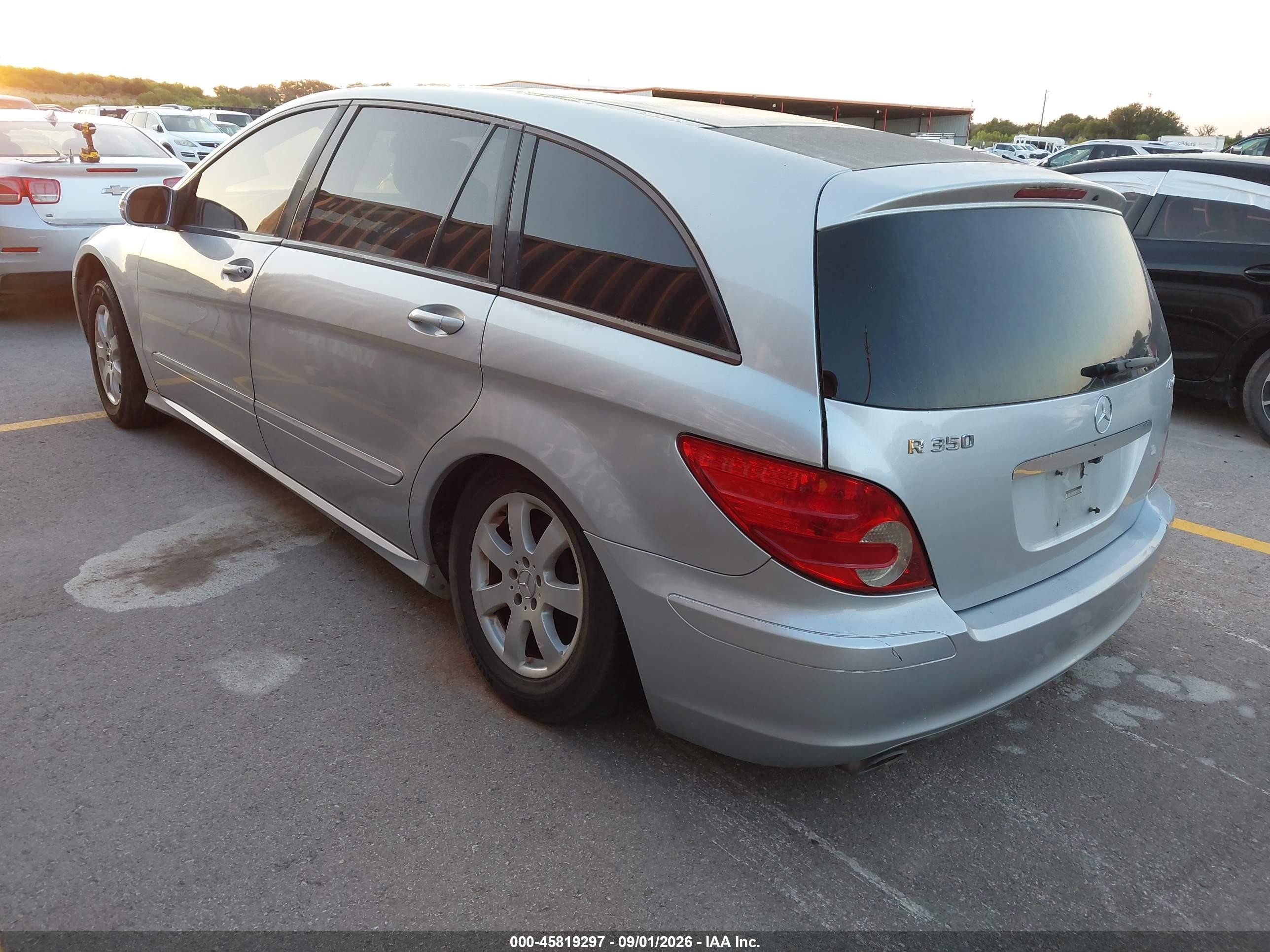 2006 Mercedes-benz R 350 4matic Silver vin: 4JGCB65E66A032156