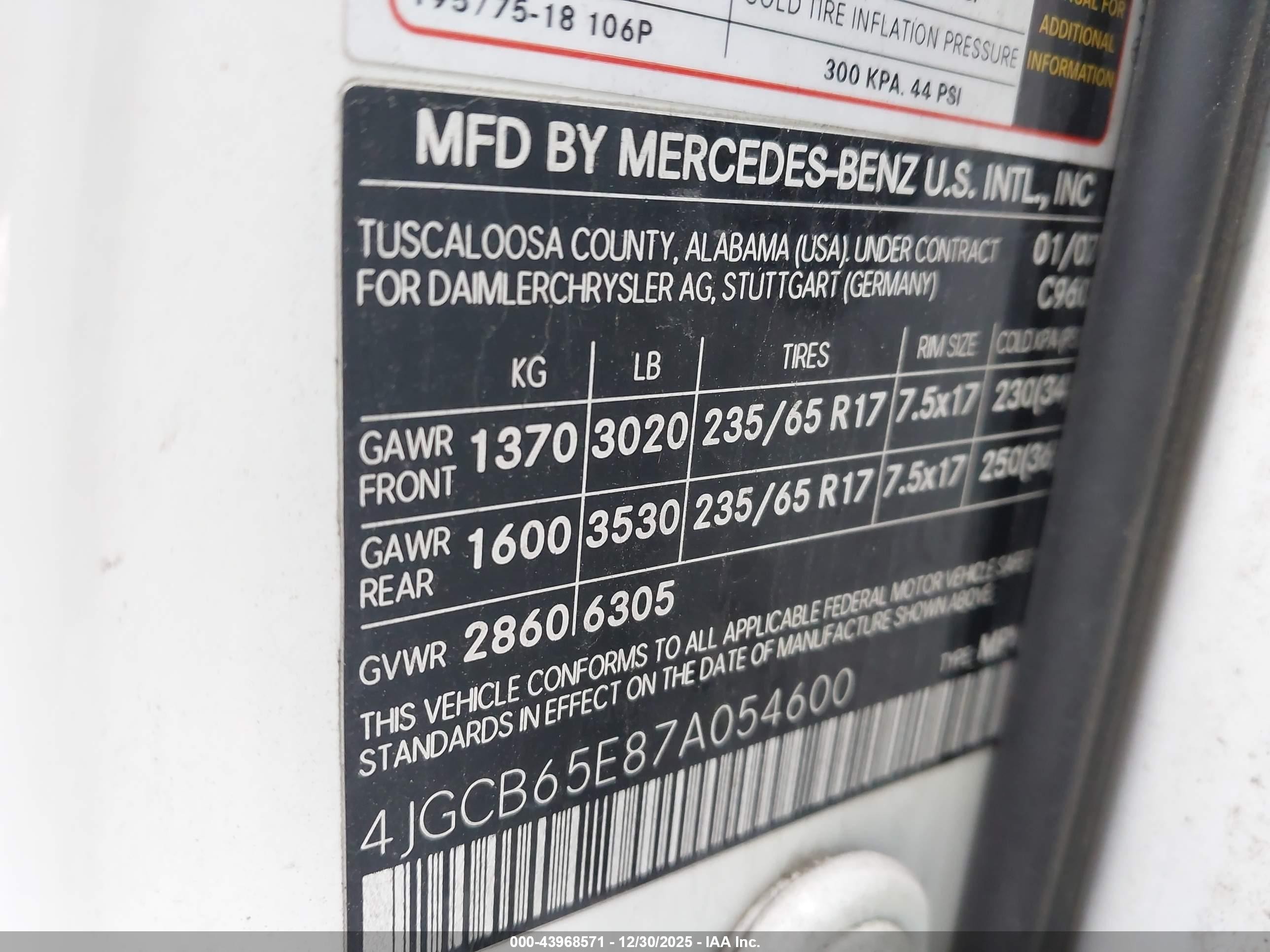 2007 Mercedes-benz R 350 4matic White vin: 4JGCB65E87A054600
