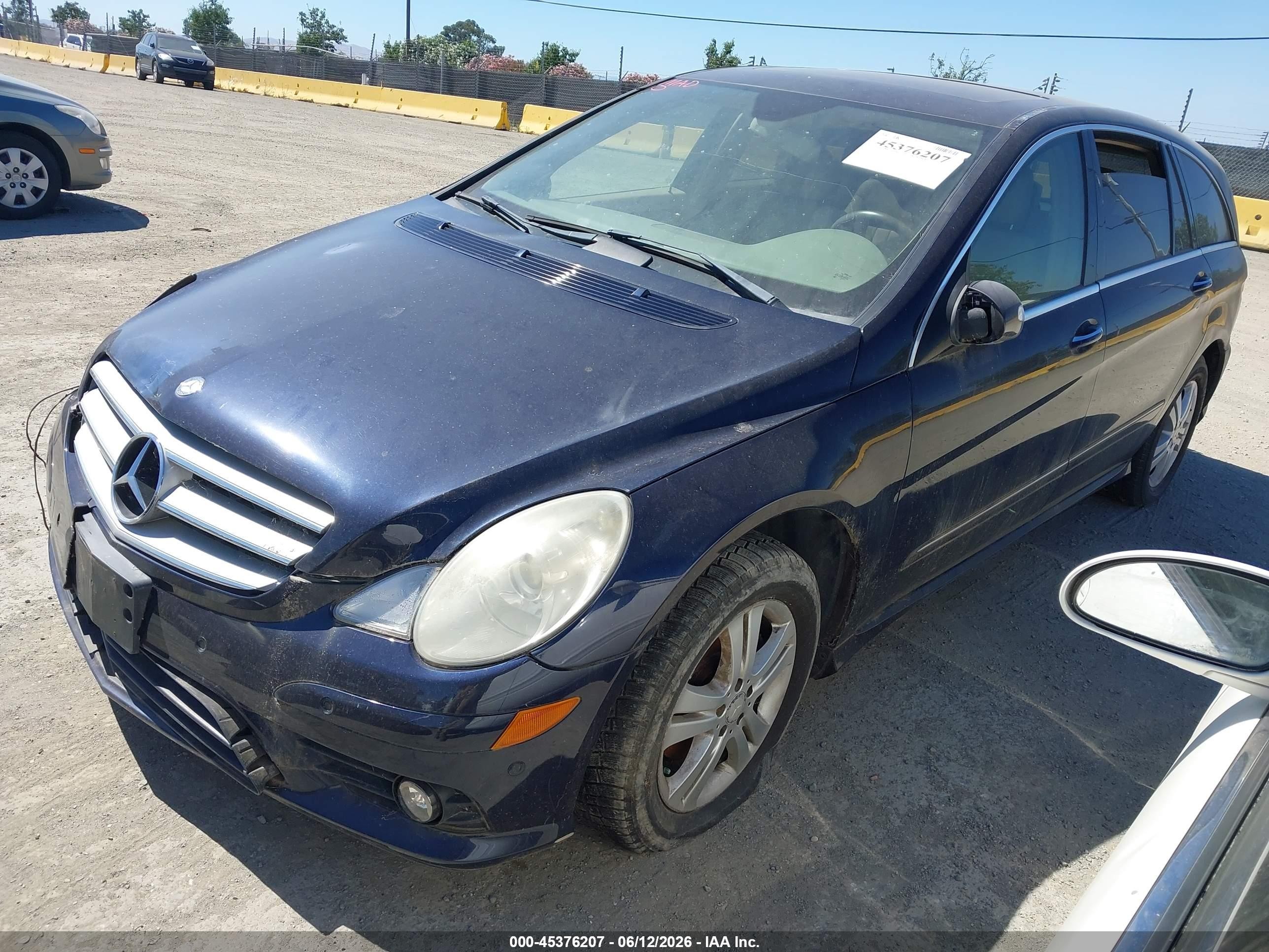 2008 Mercedes-benz R-class 3.5l Blue vin: 4JGCB65E88A069826
