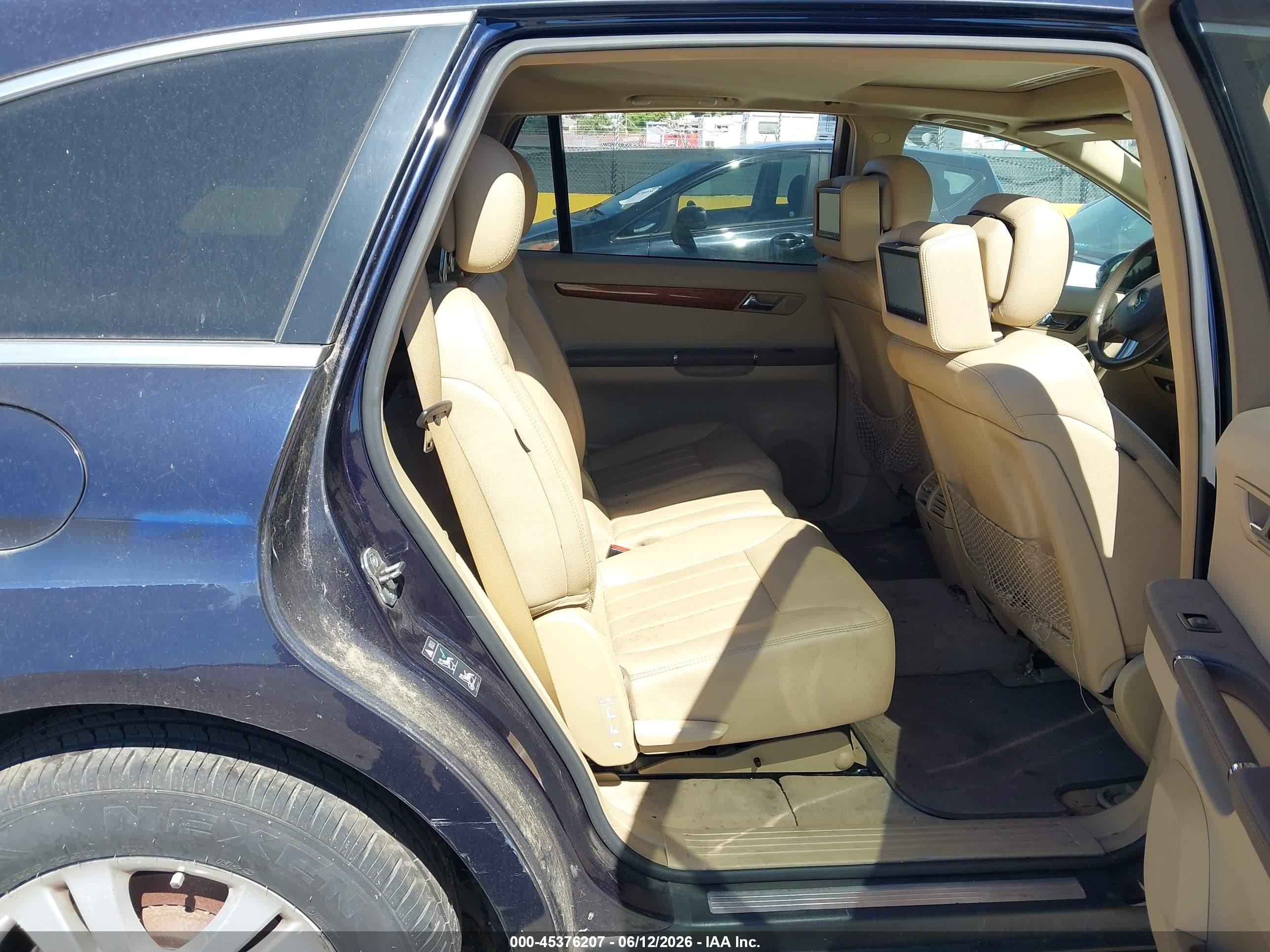 2008 Mercedes-benz R-class 3.5l Blue vin: 4JGCB65E88A069826