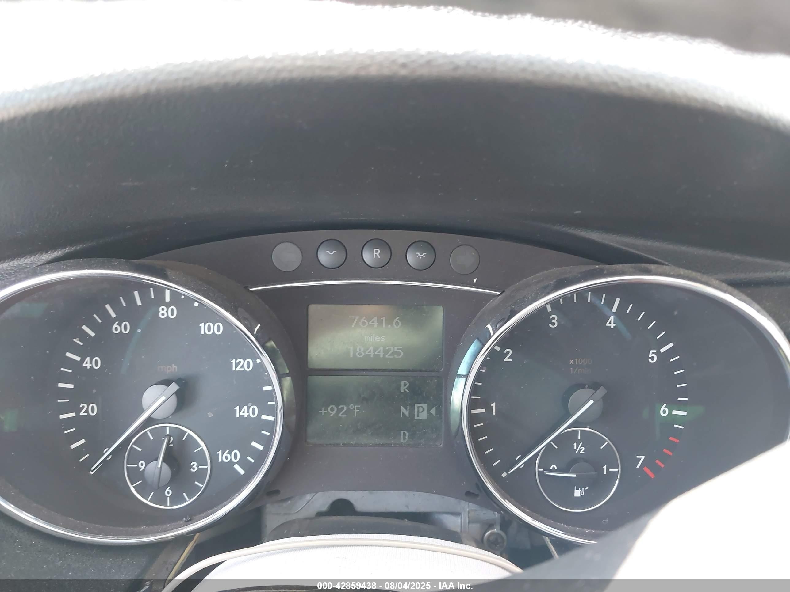 2007 Mercedes-benz R 350 4matic Black vin: 4JGCB65E97A038261