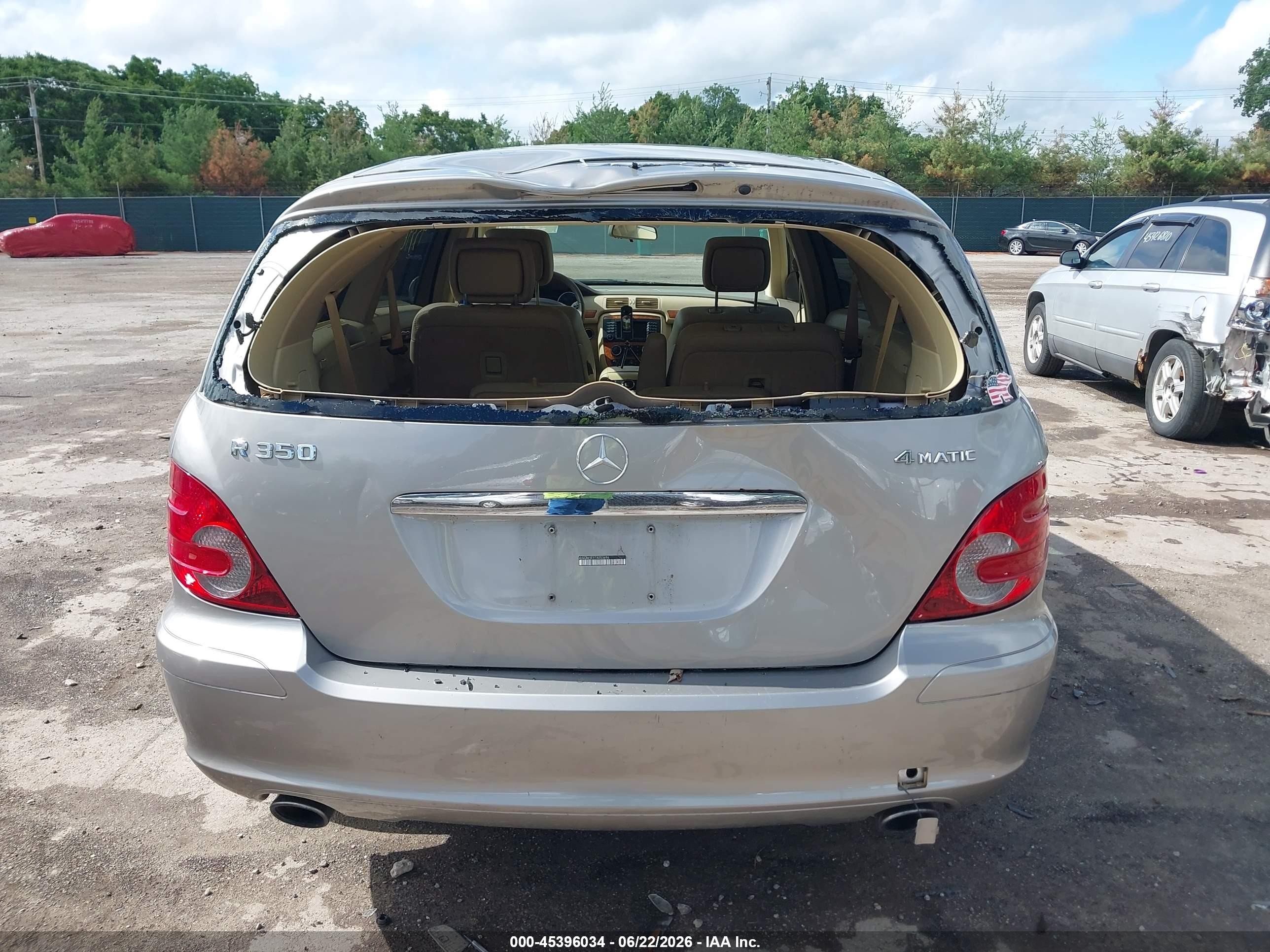 2007 Mercedes-benz R 350 4matic Silver vin: 4JGCB65E97A053696