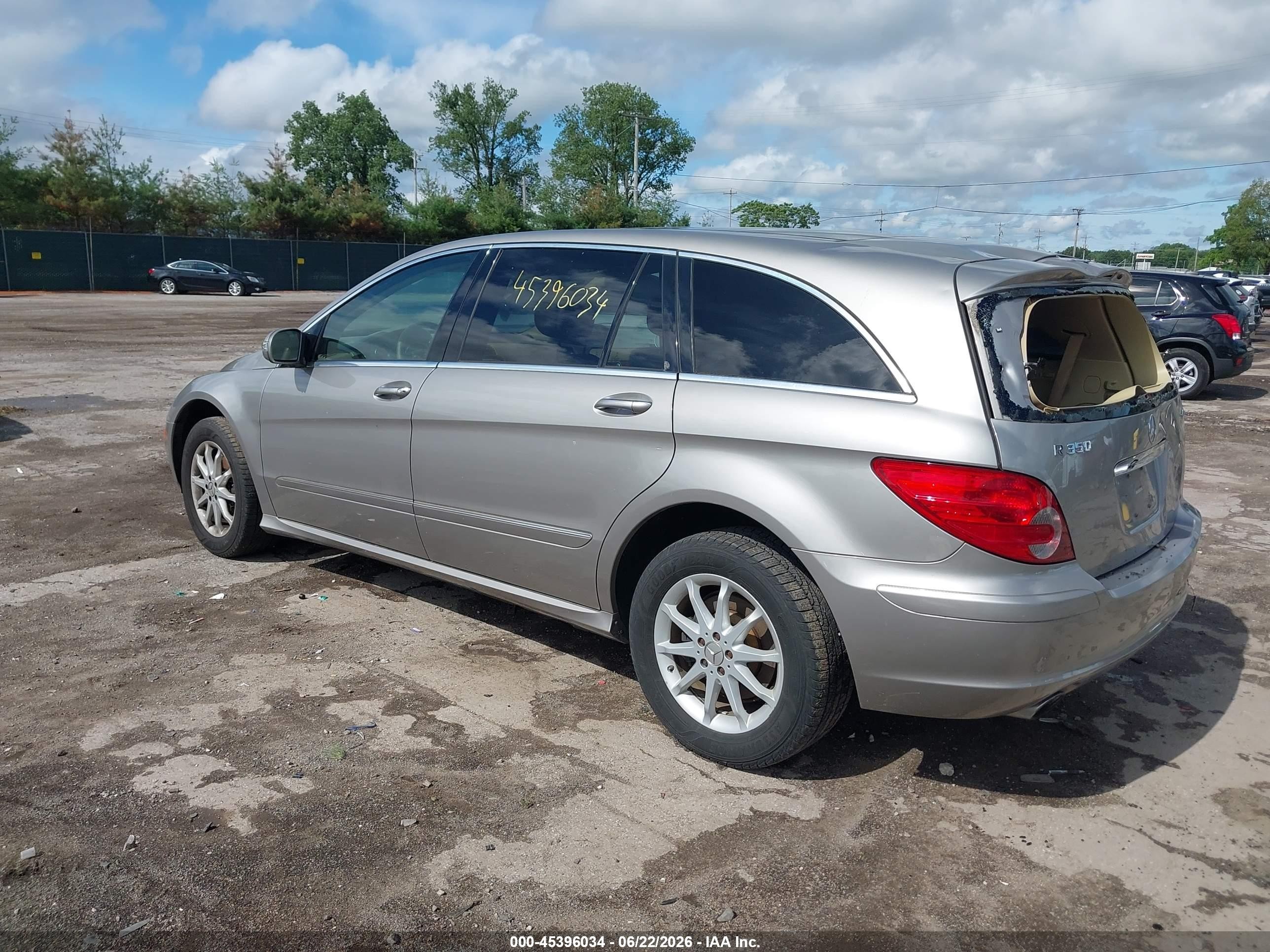 2007 Mercedes-benz R 350 4matic Silver vin: 4JGCB65E97A053696