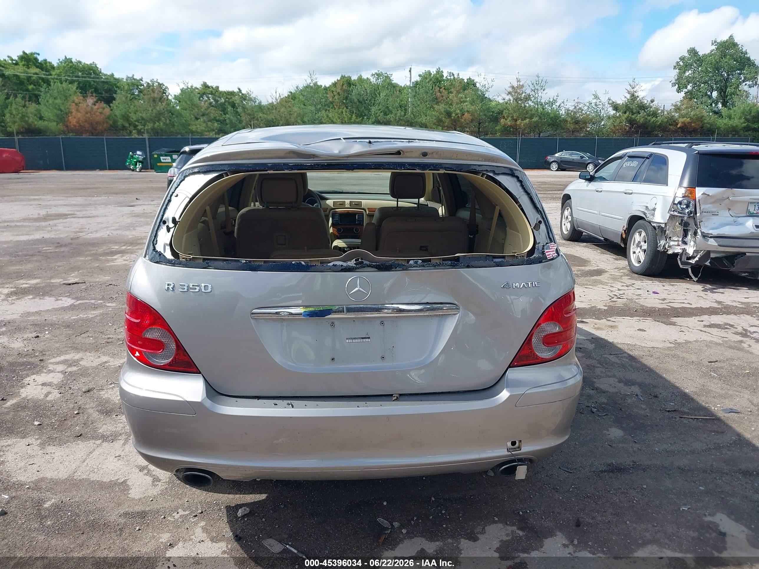 2007 Mercedes-benz R 350 4matic Silver vin: 4JGCB65E97A053696