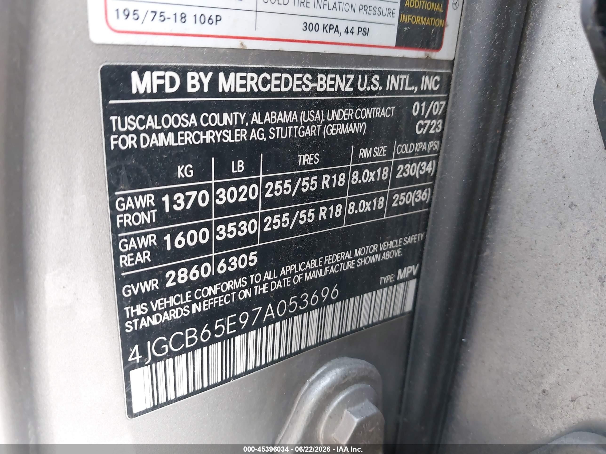 2007 Mercedes-benz R 350 4matic Silver vin: 4JGCB65E97A053696