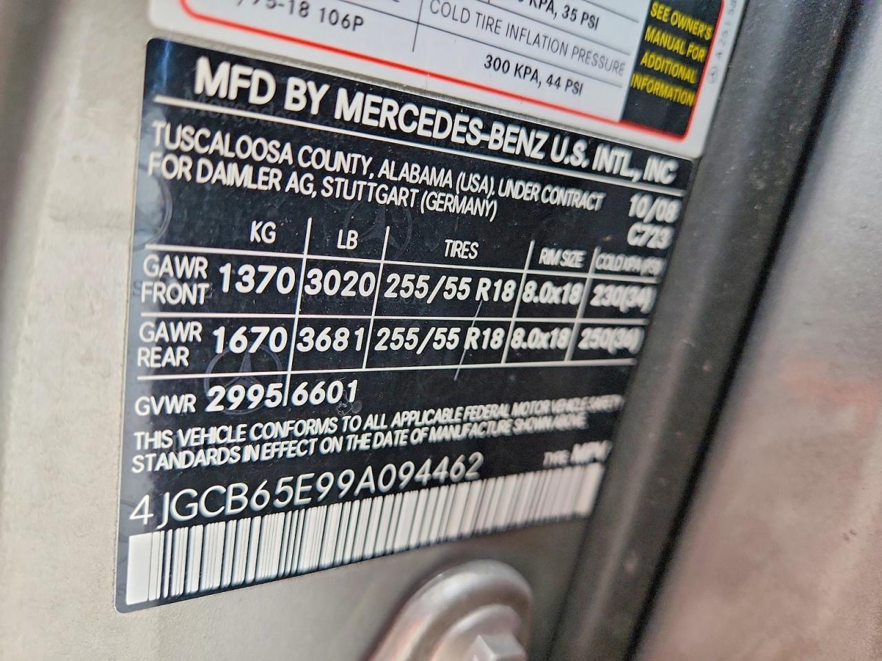 2009 Mercedes-benz R 350 4matic Gray vin: 4JGCB65E99A094462