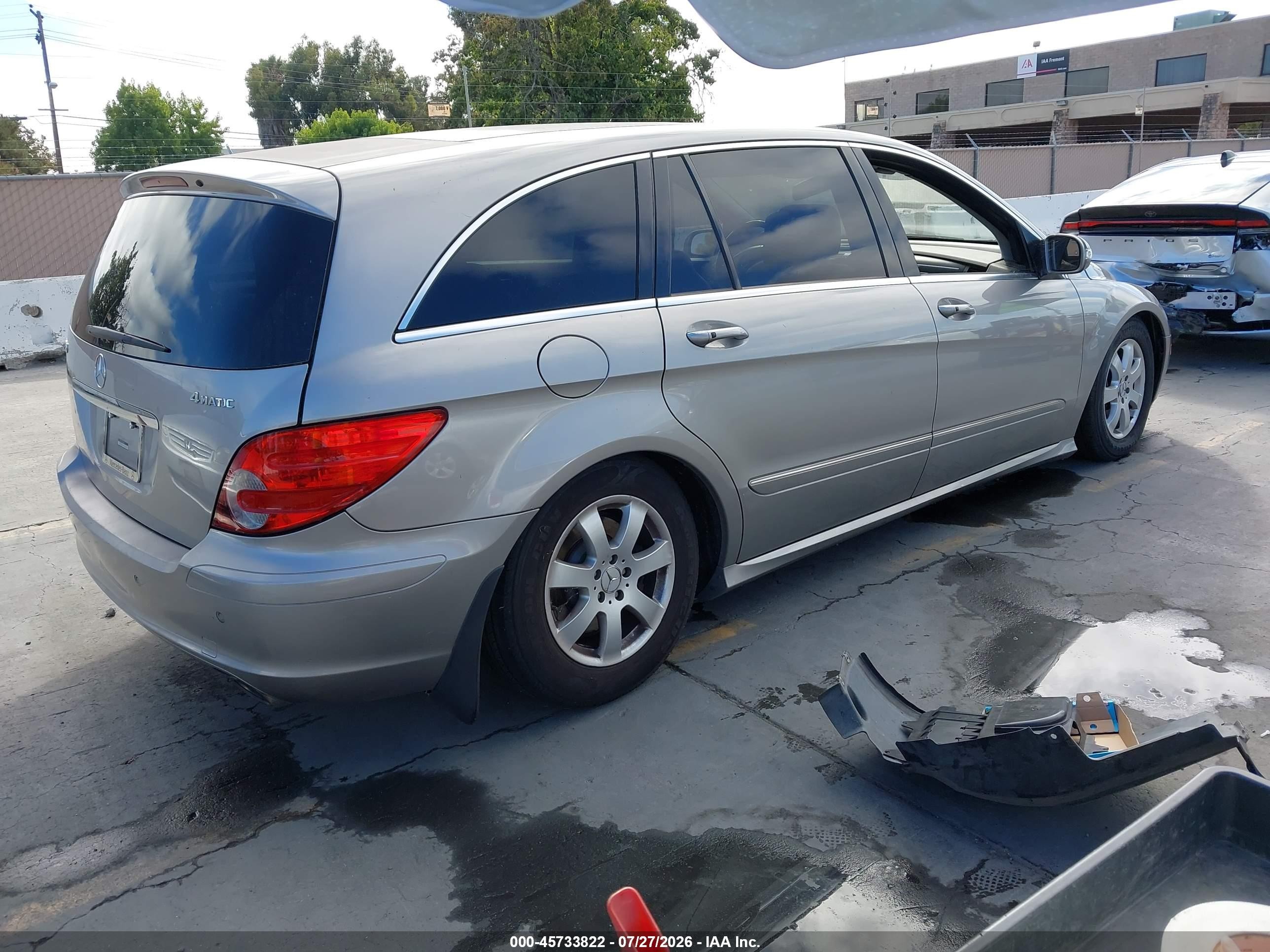 2007 Mercedes-benz R 350 4matic Серый vin: 4JGCB65EX7A046546