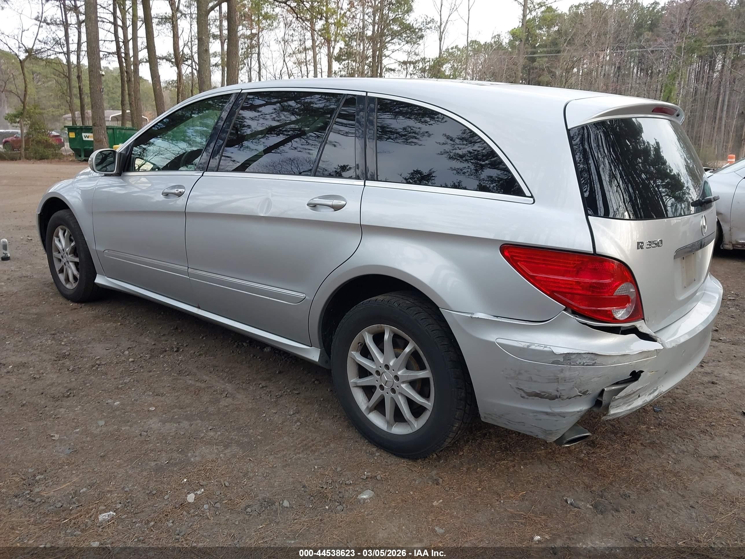 2007 Mercedes-benz R 350 4matic Silver vin: 4JGCB65EX7A047678